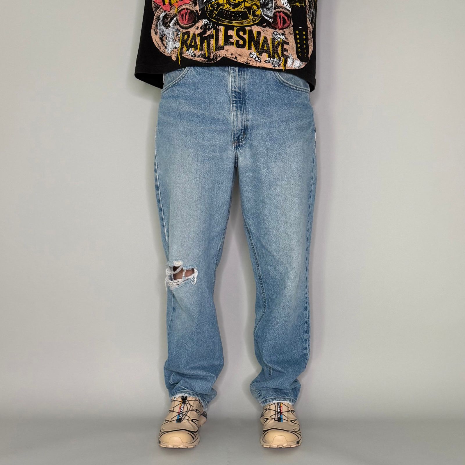 Carhartt Vintage Y2K Carhartt Jeans 36x32 Relaxed Fit Light Wash Work Size US 36 / EU 52 - 3 Thumbnail