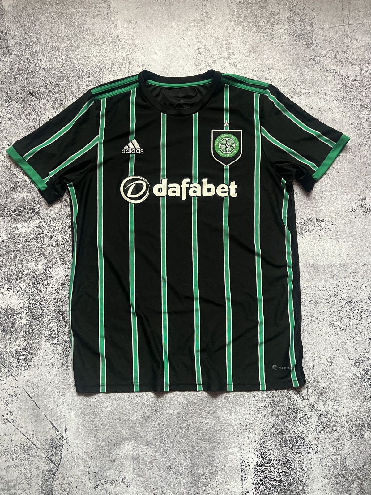 Pre-owned Adidas X Soccer Jersey Adidas Celtic 2022/23 Football Shirt Soccer Jersey Size:l In Black/green