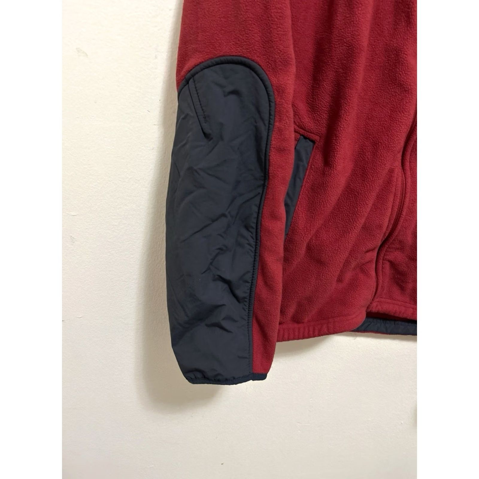 Vintage L.L. Bean Fleece Polartec Jacket Mens Large Full Zip Outdoor Hiking Red Gray Jacket Size US L / EU 52-54 / 3 - 4 Thumbnail