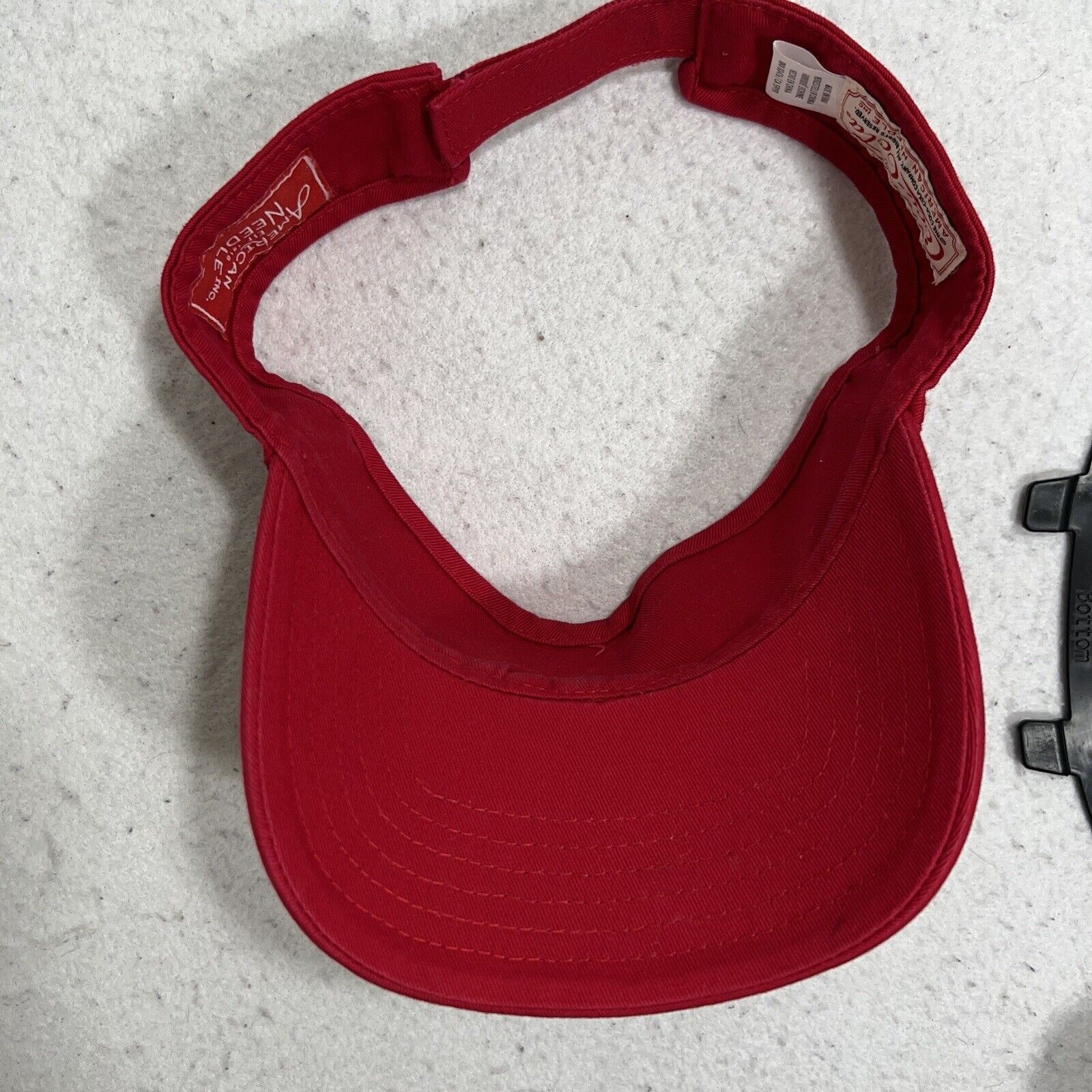 Coca Cola Coca-Cola Coke Visor Strapback Soda Logo Red American Needle Size ONE SIZE - 7 Thumbnail