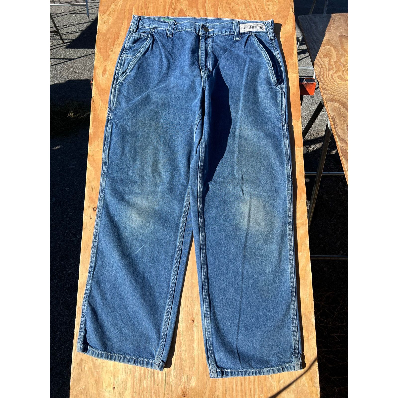 Carhartt Carhartt Jeans Mens 34x30 Blue Denim Carpenter Dungaree Fit Size US 34 / EU 50 - 3 Thumbnail