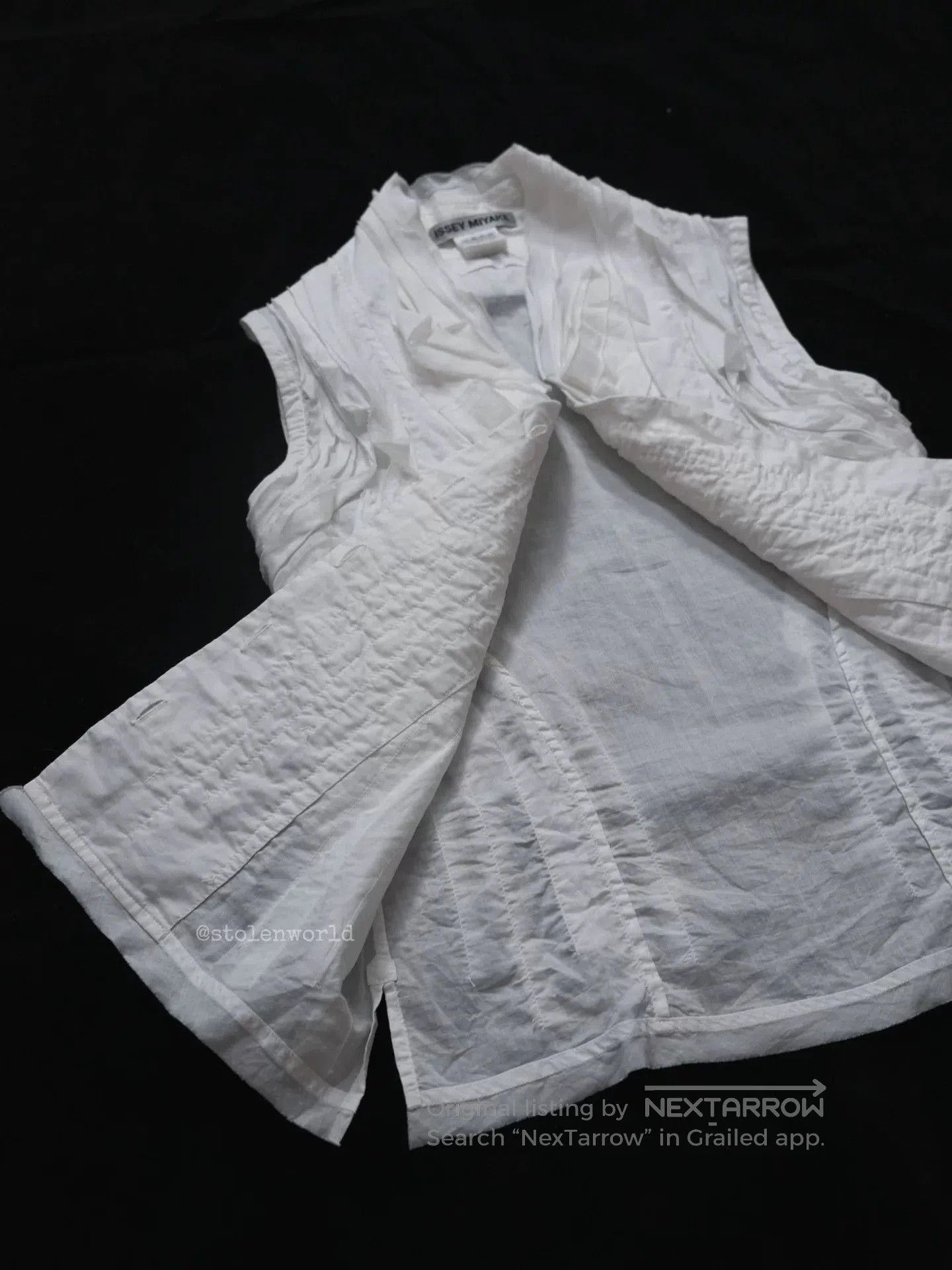 Issey Miyake issey miyake cotton linen decorative top. Size S / US 4 / IT 40 - 2 Thumbnail