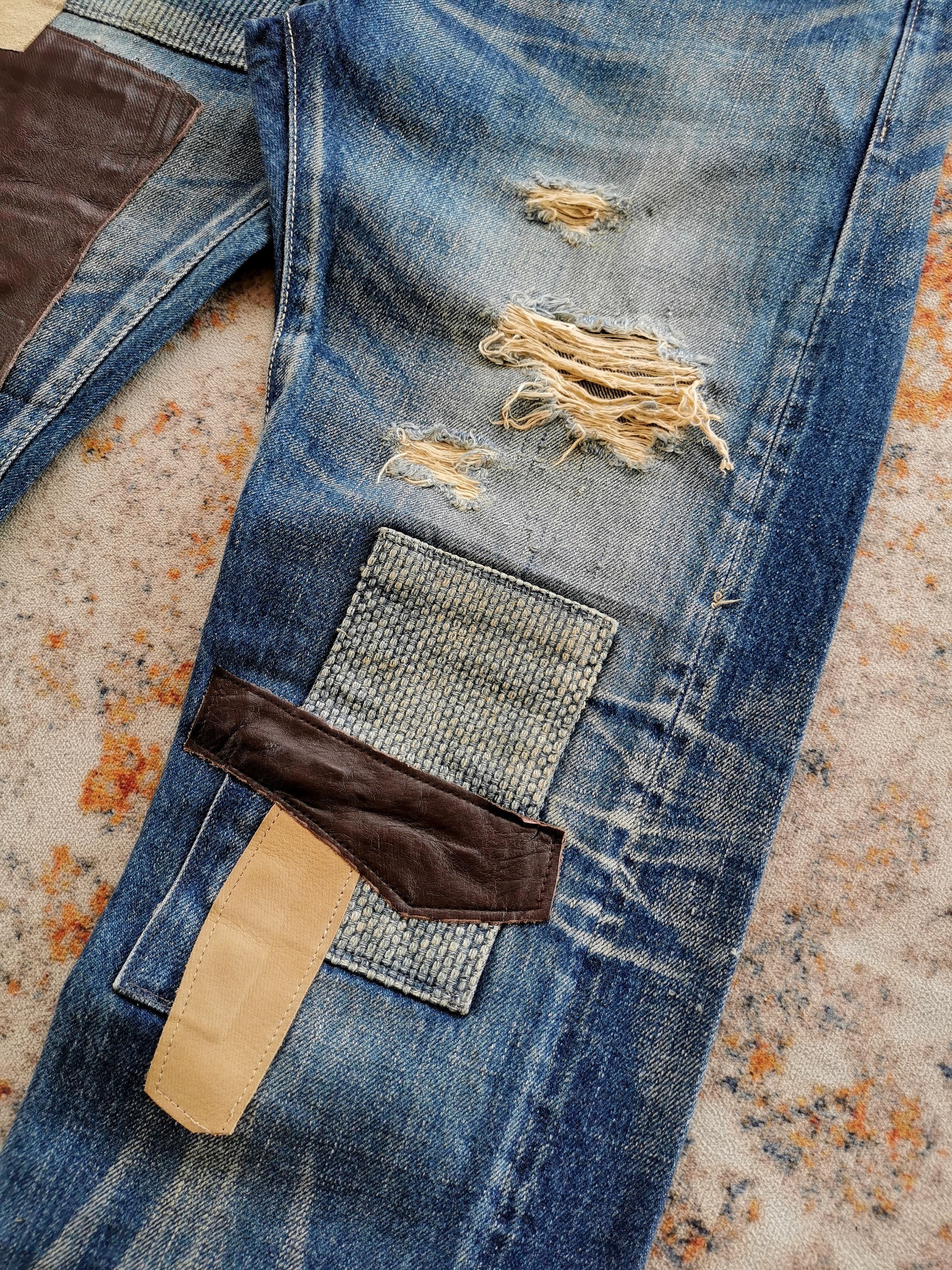 Comme des Garcons Glamp Selvedge Patchwork Jeans STYLE comme des garcons 32x31 Size US 32 / EU 48 - 13 Thumbnail