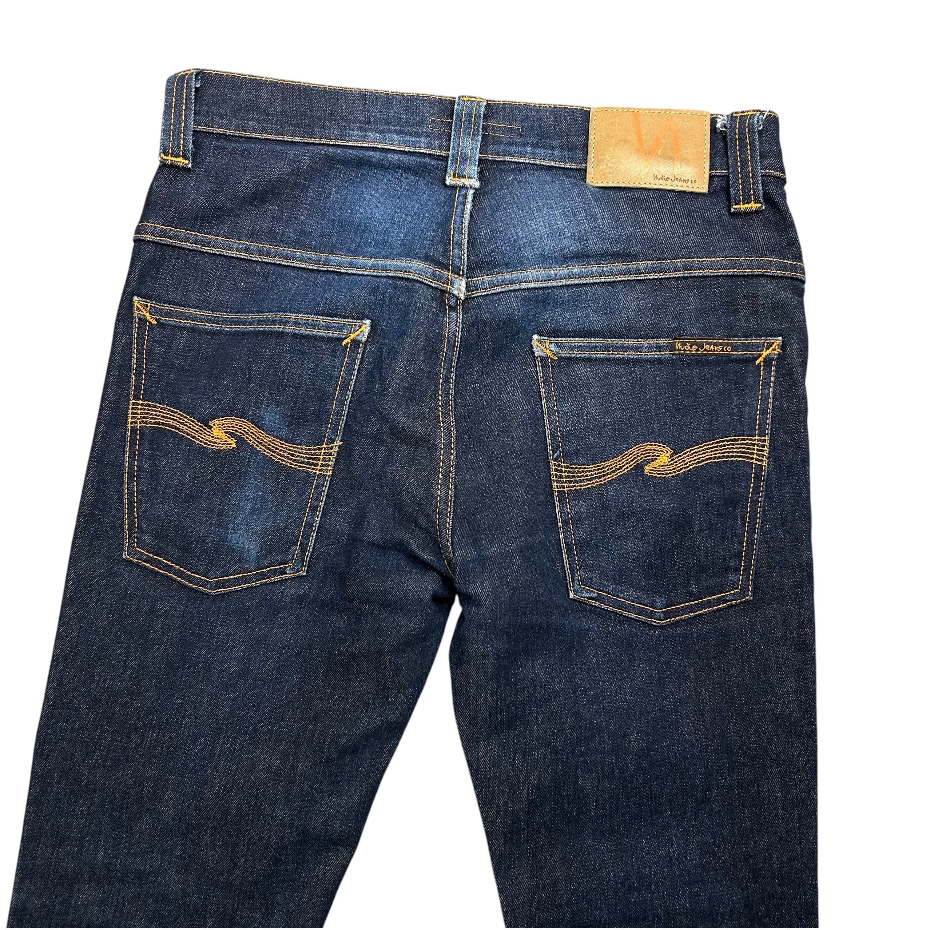 Nudie Jeans Nudie Jeans Tape Ted Org 16 Dips Dry Blue Denim Jeans W31L34 Size US 31 - 4 Thumbnail