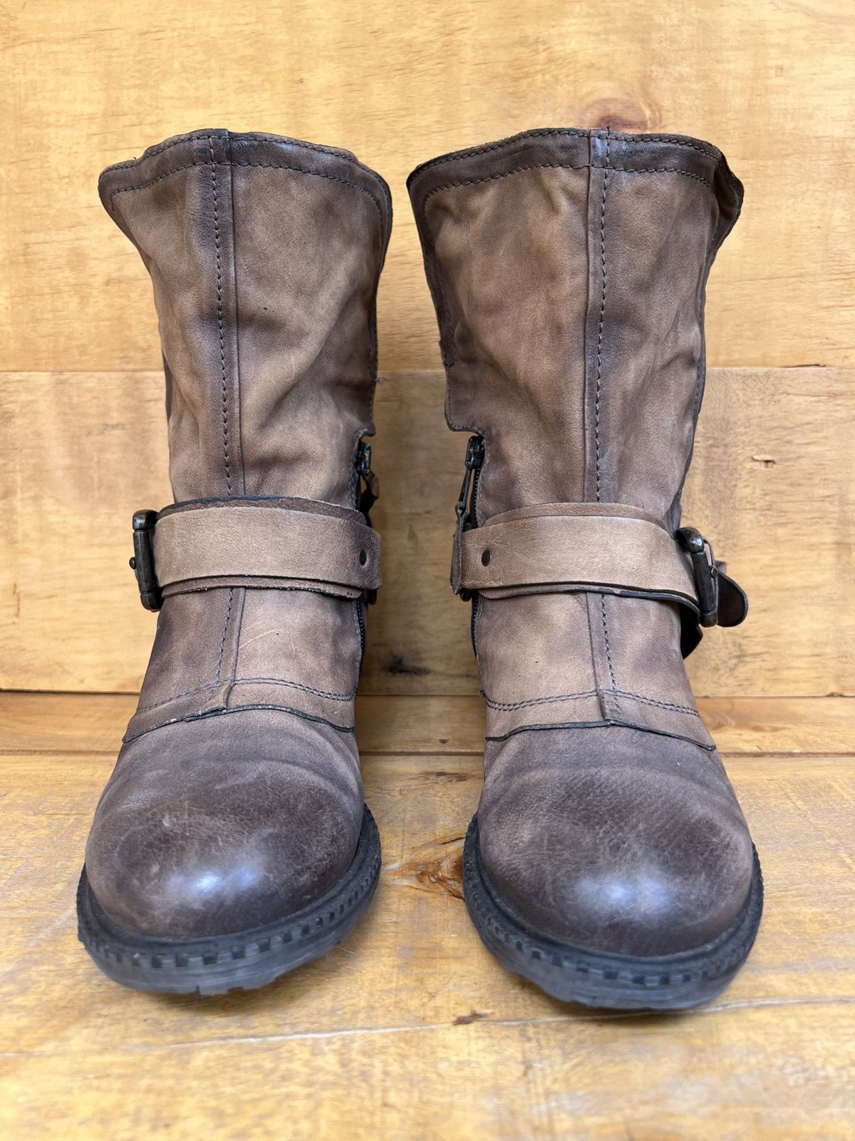 A.S.98 Airstep A.S.98 brown biker boots Size US 9 / IT 39 - 2 Thumbnail