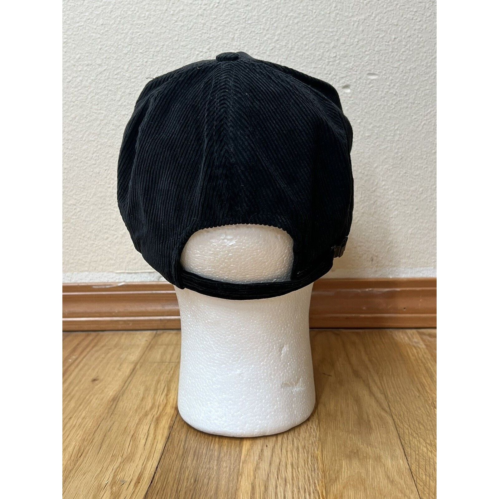 Playboy Playboy Bunny Logo Black Corduroy Roper Adjustable Strap Hat Size ONE SIZE - 2 Thumbnail
