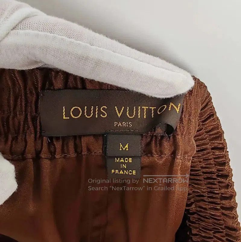 Louis Vuitton Louis Vuitton Brown Silk Men's Shorts . Size US 30 / EU 46 - 4 Thumbnail