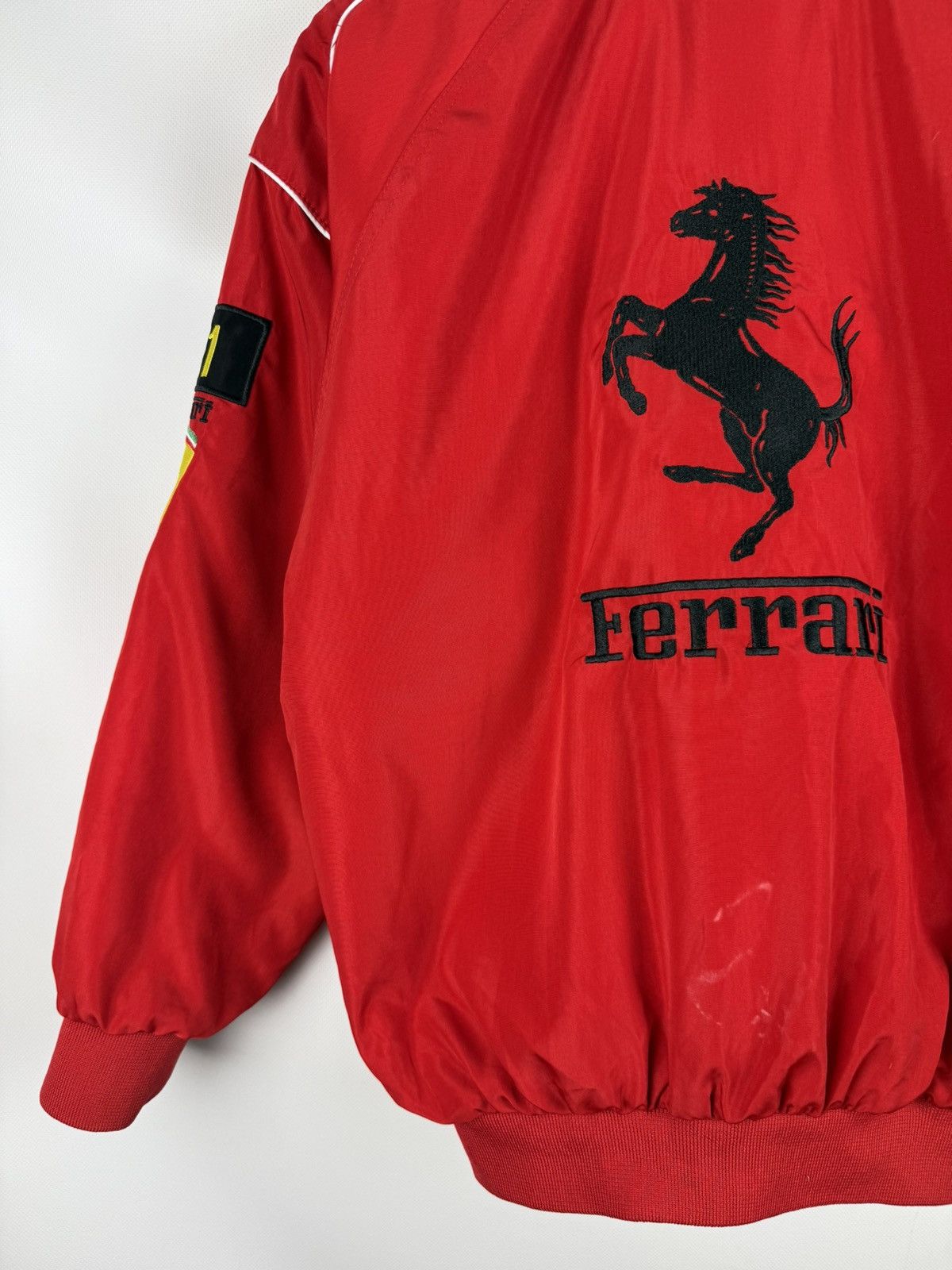 Ferrari Ferrari F1 Scuderia Overprinted Racing Bomber Jacket Size US S / EU 44-46 / 1 - 19 Thumbnail