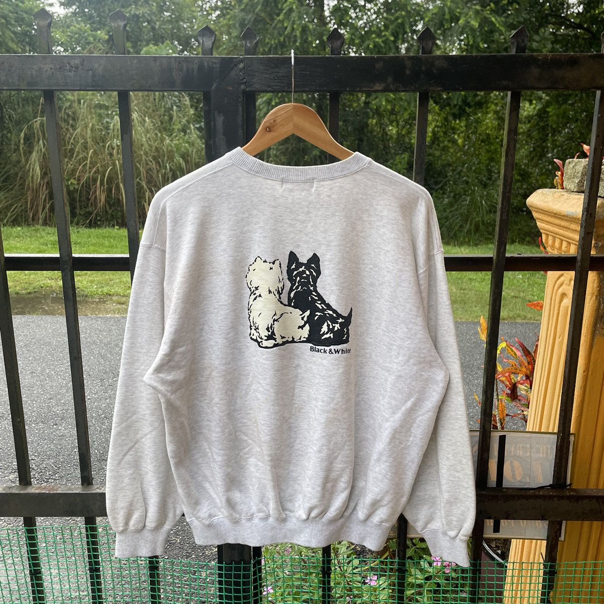 Japanese Brand × Vintage 🔥🔥Vintage Black & White Animal Mirror Print Sweatshirts Size US M / EU 48-50 / 2 - 2 Thumbnail