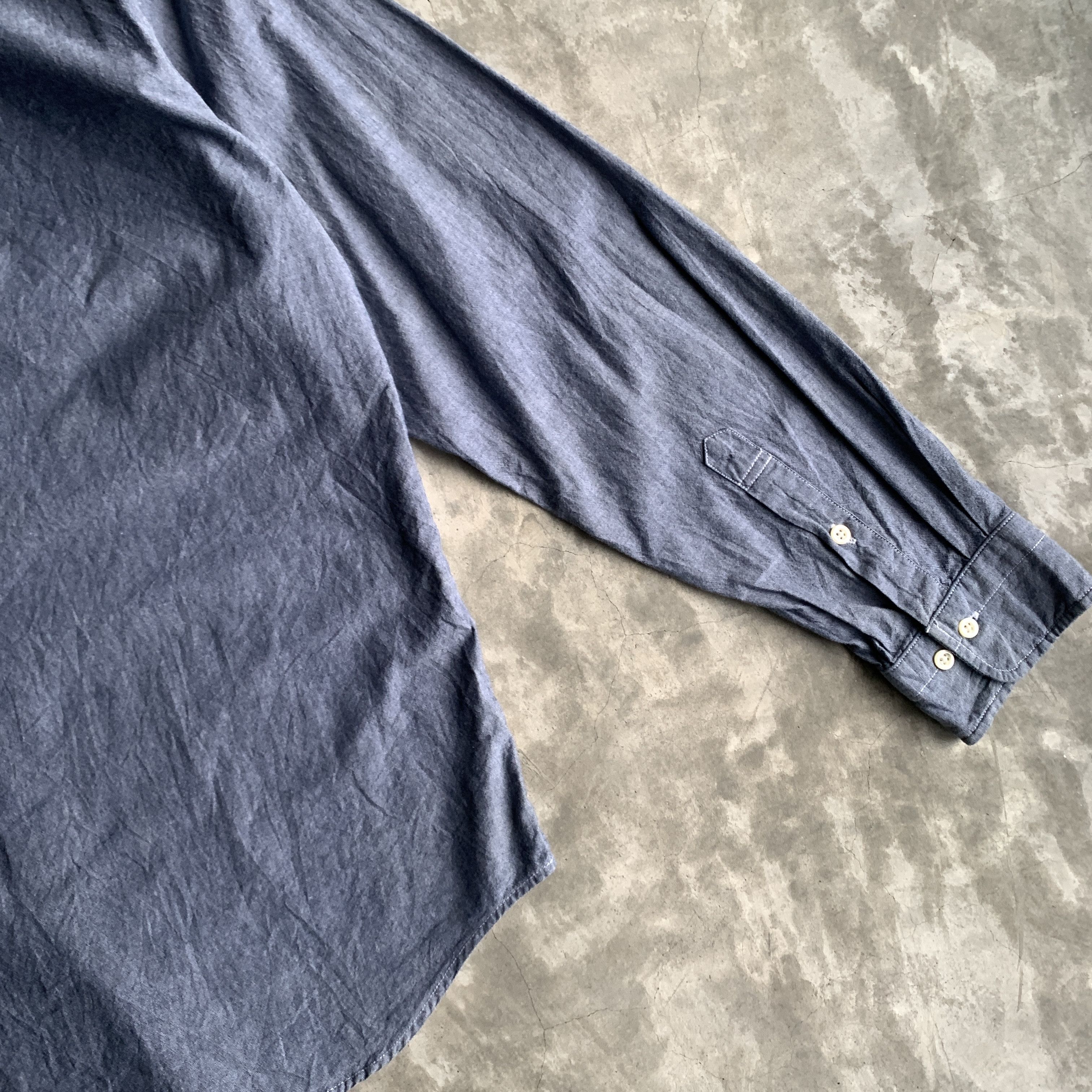 Japanese Brand × Vintage Schiatti Oku inc. Chambray Shirt Button down Size US M / EU 48-50 / 2 - 12 Thumbnail