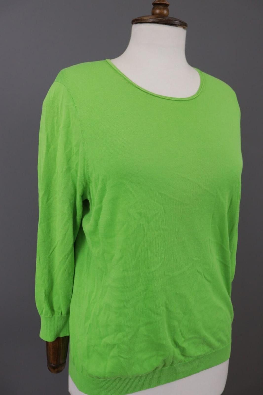 J.Crew J. Crew Green Crew Neck Relaxed Stretch Sweater Size L Size L / US 10 / IT 46 - 7 Thumbnail