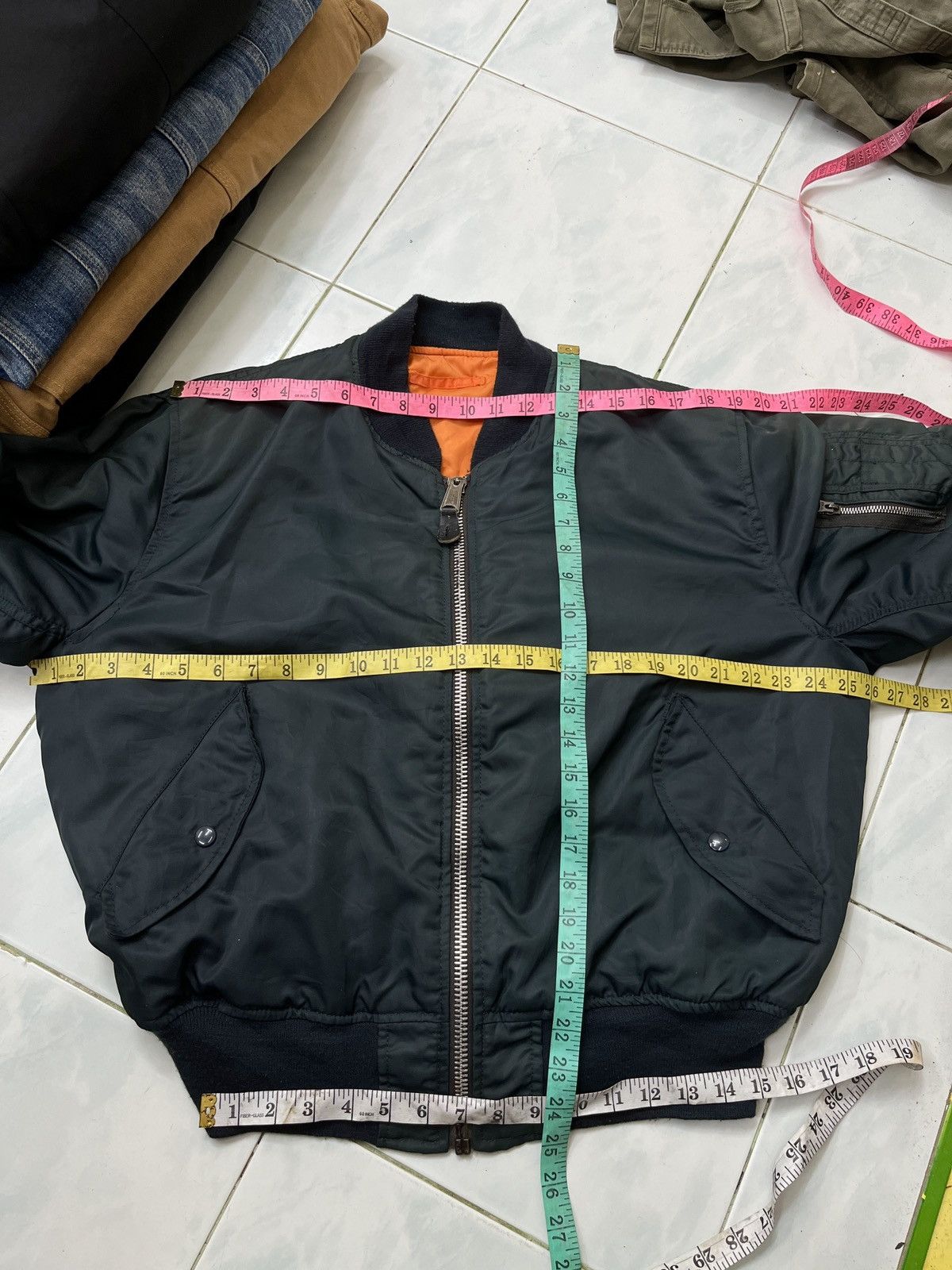 Vintage 🔥🔥🔥STEALS VTG USAF MA1 BOMBER JACKET Size US L / EU 52-54 / 3 - 16 Thumbnail