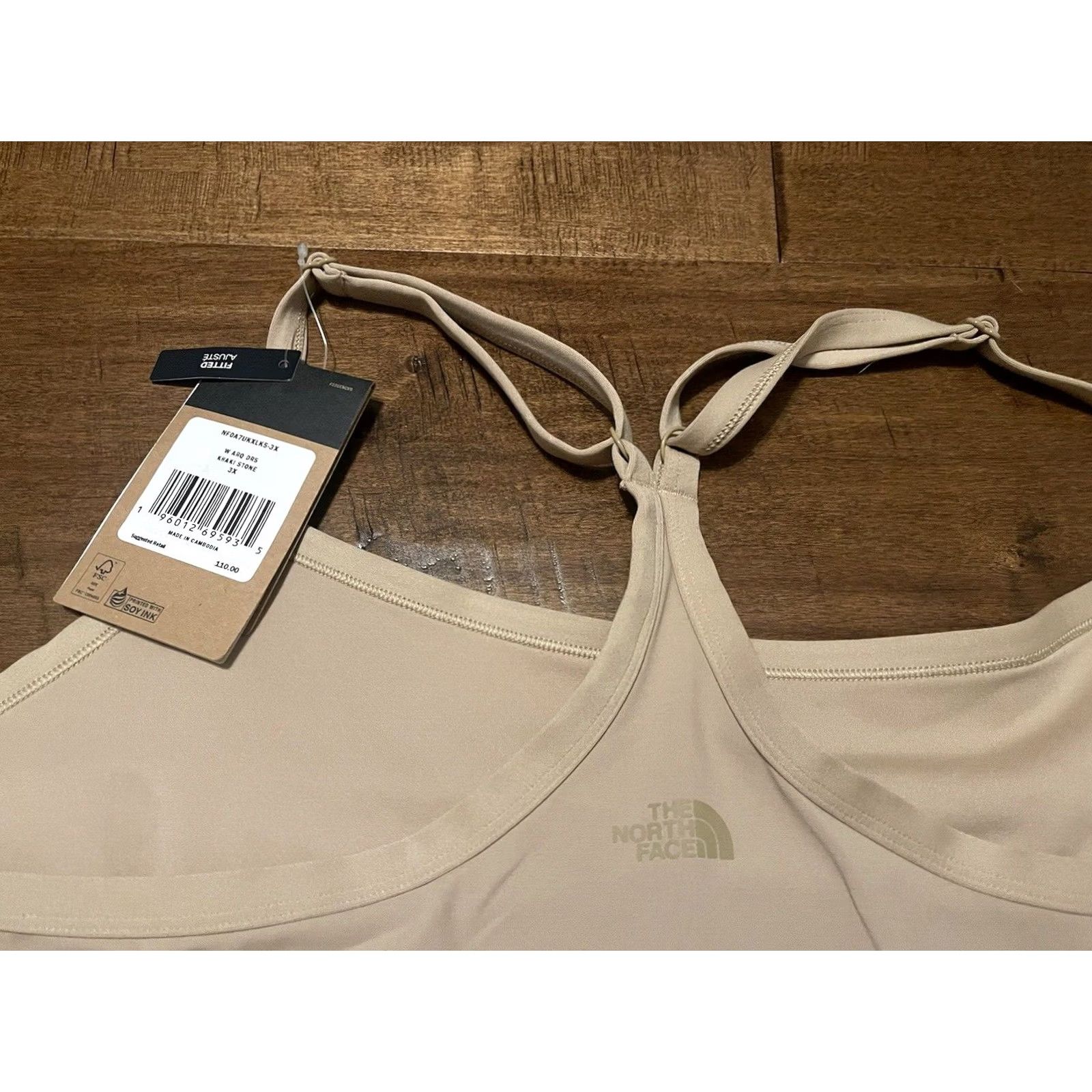 The North Face VINTAGE The North Face Arque Hike Dress Active Khaki Stone Fitted - Women's 3X New! Size XXL / US 16-18 / IT 52-54 - 5 Thumbnail