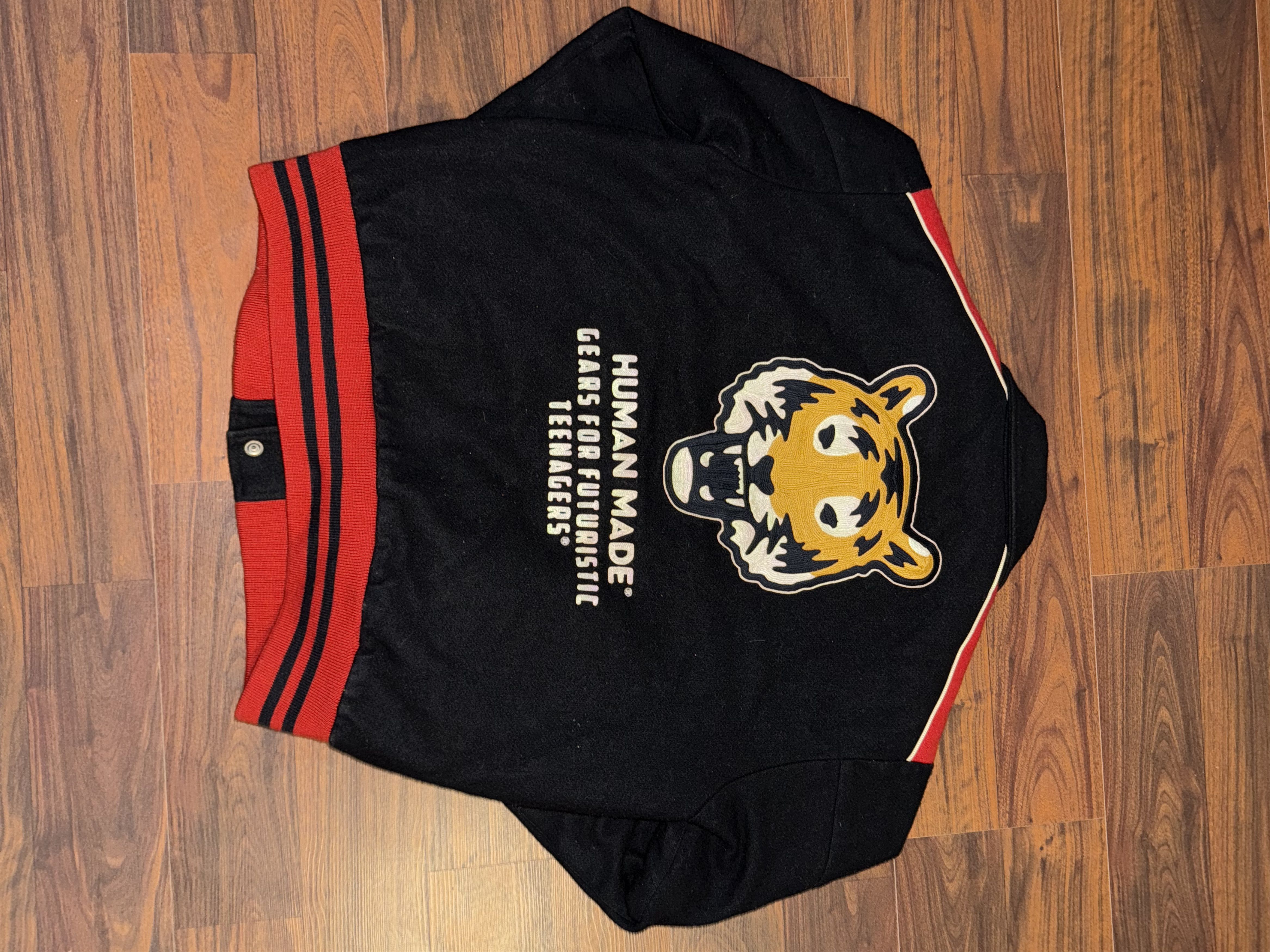 HUMAN MADE Tiger Varsity Jacket 黒 /M HUMAN MADE Tiger Varsity Jacket 黒 /M HUMAN MADE Tiger Varsity