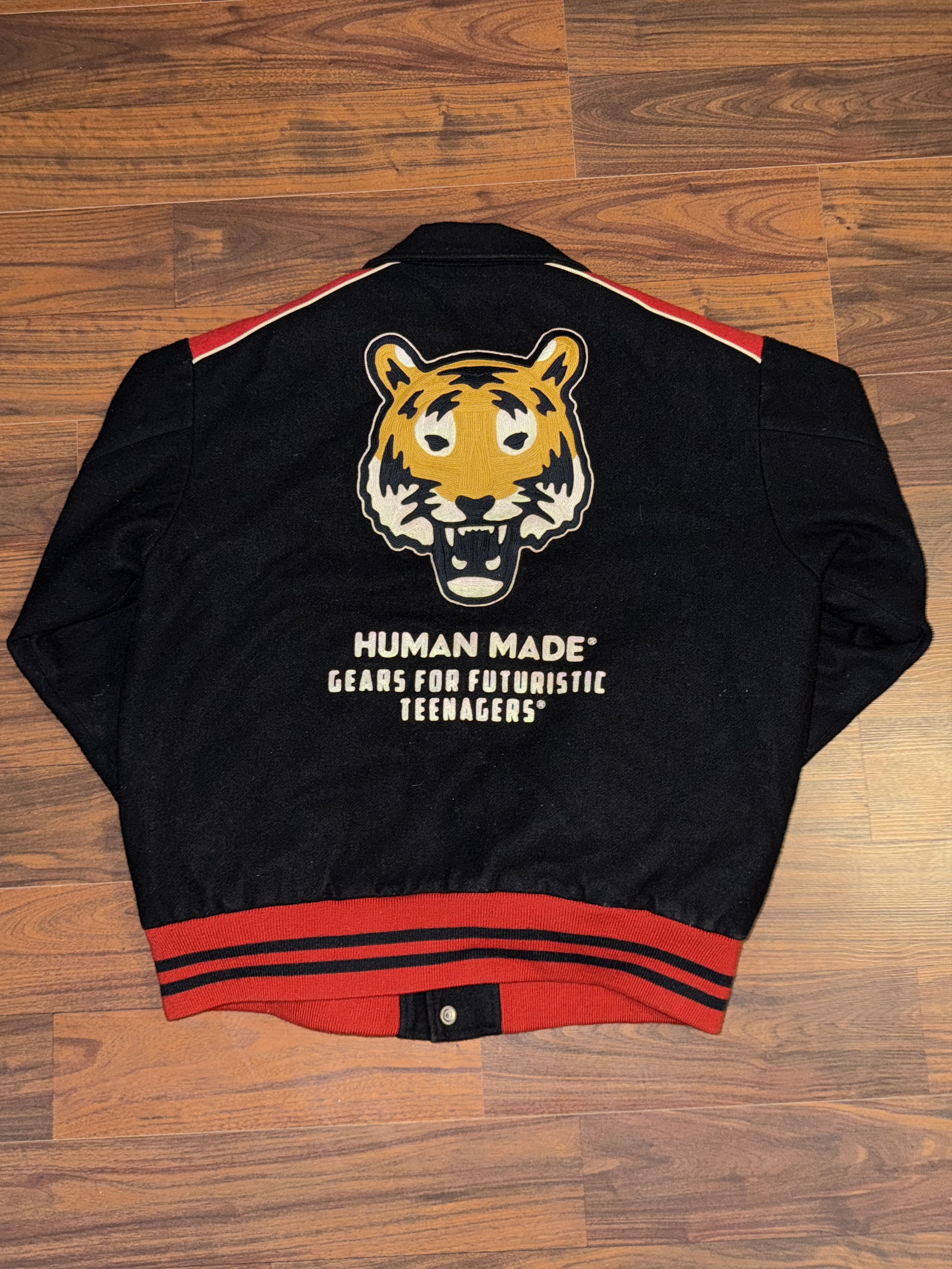 HUMAN MADE Tiger Varsity Jacket 黒 /M Human_Made_Tiger_Varsity_Jacke