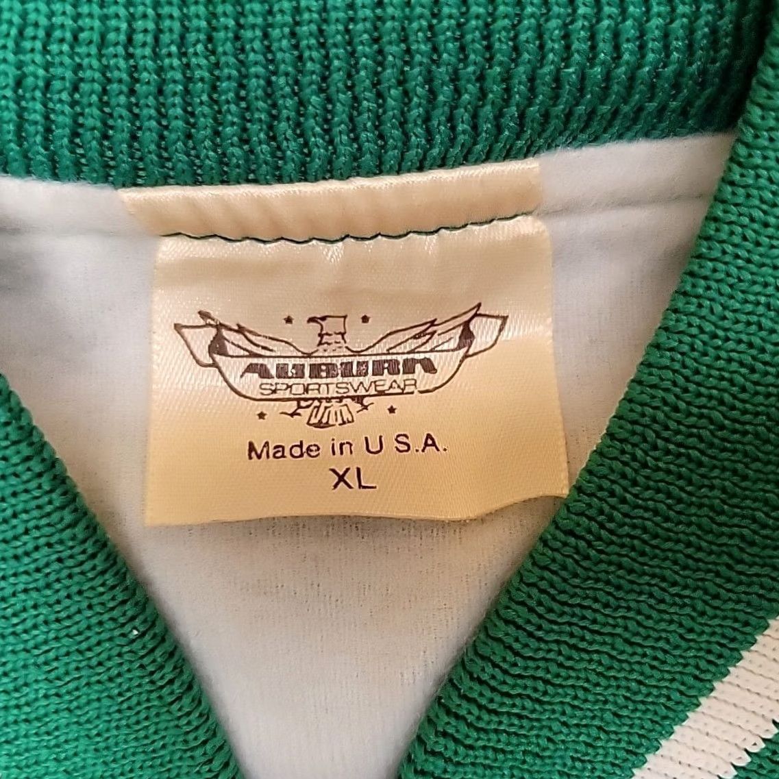 Vintage VTG Smokey Bear Jacket XL Satin Bomber Green USA Made Nike Size US XL / EU 56 / 4 - 4 Thumbnail