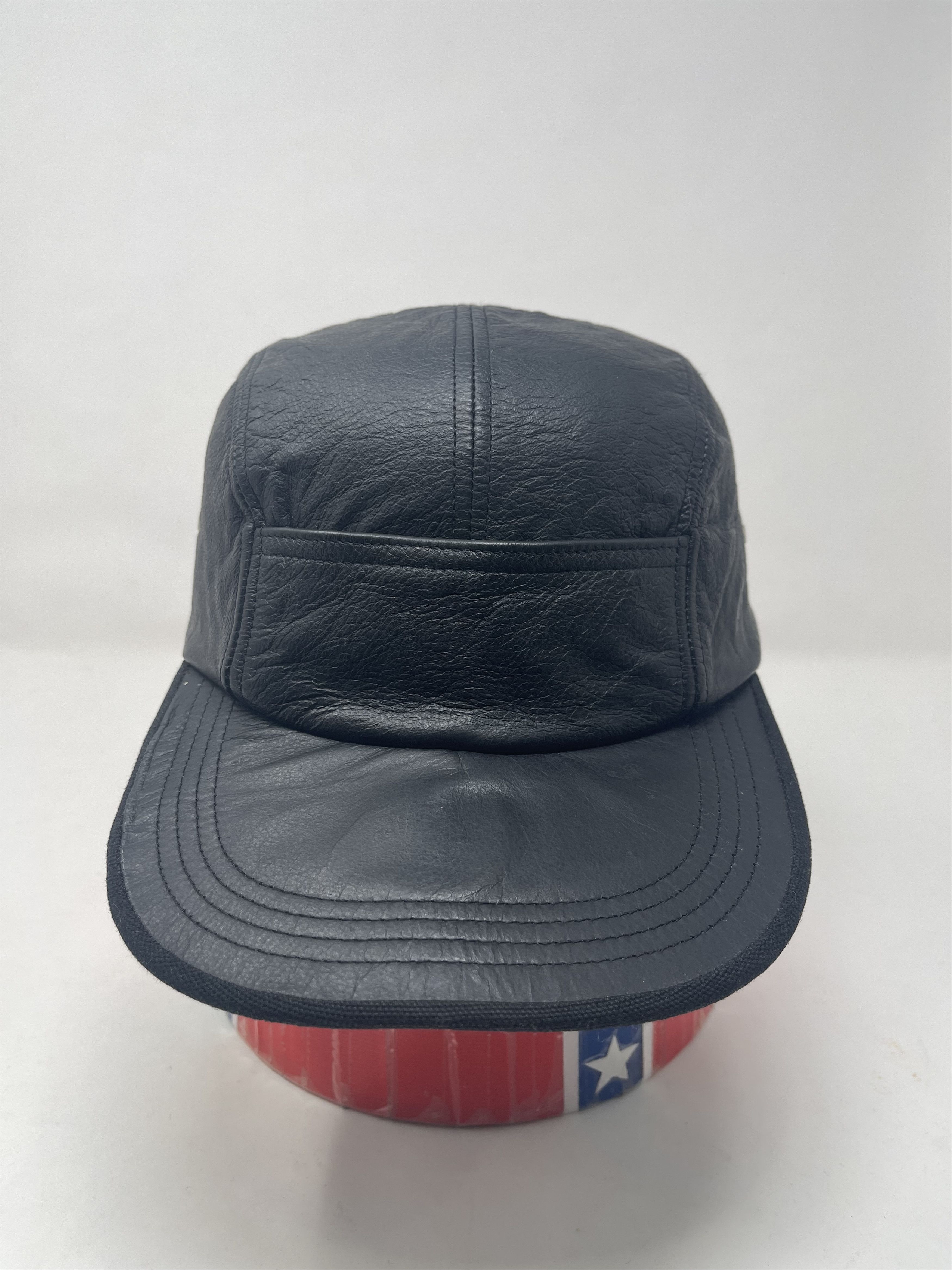 Japanese Brand Vintage Beam Leather Cap Hat Size ONE SIZE - 1 Thumbnail