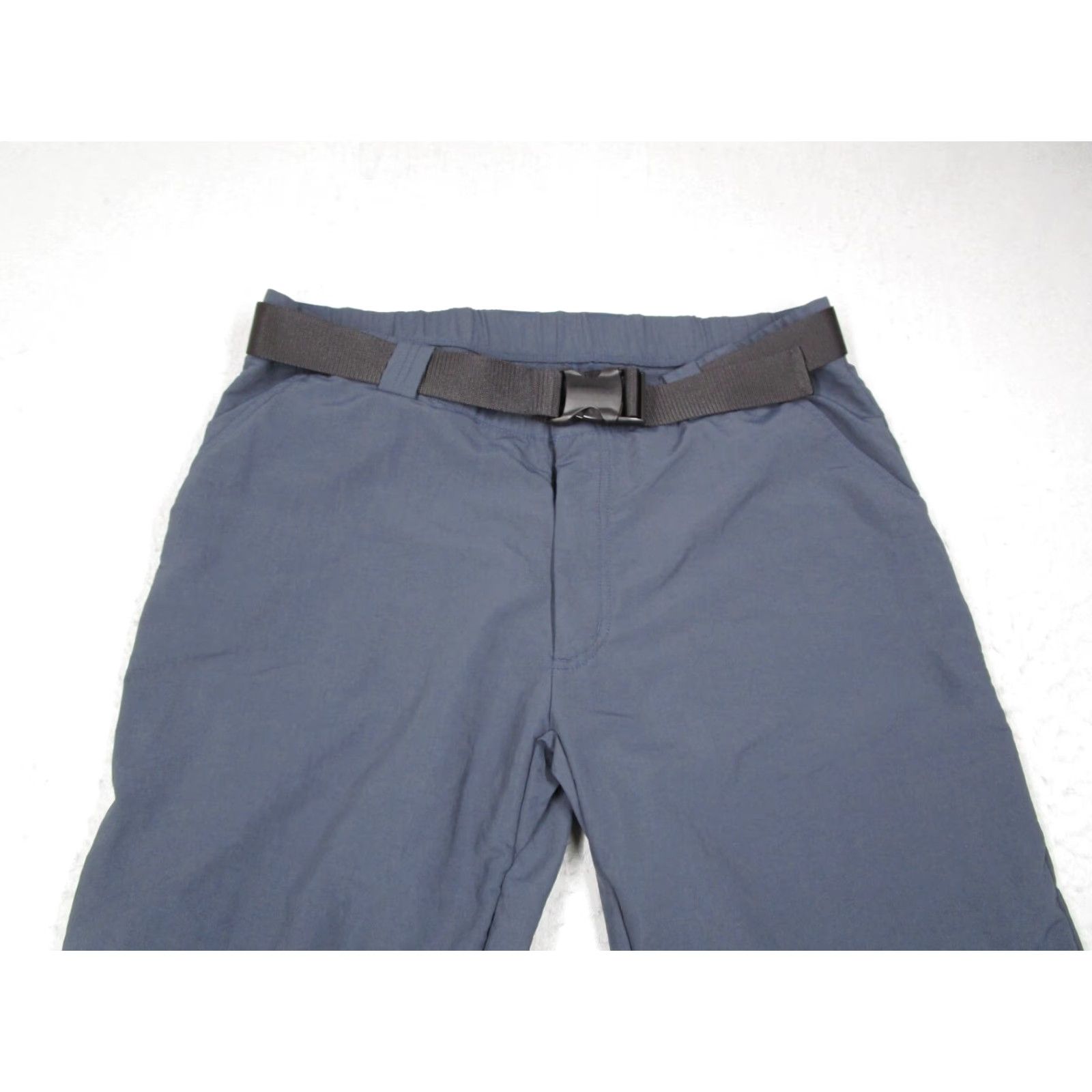 Vintage DULUTH Men's Nylon Hiking Pants Large 33x30 Blue Belted Utility Outdoor Utility Classic Fit Size US 33 - 2 Thumbnail