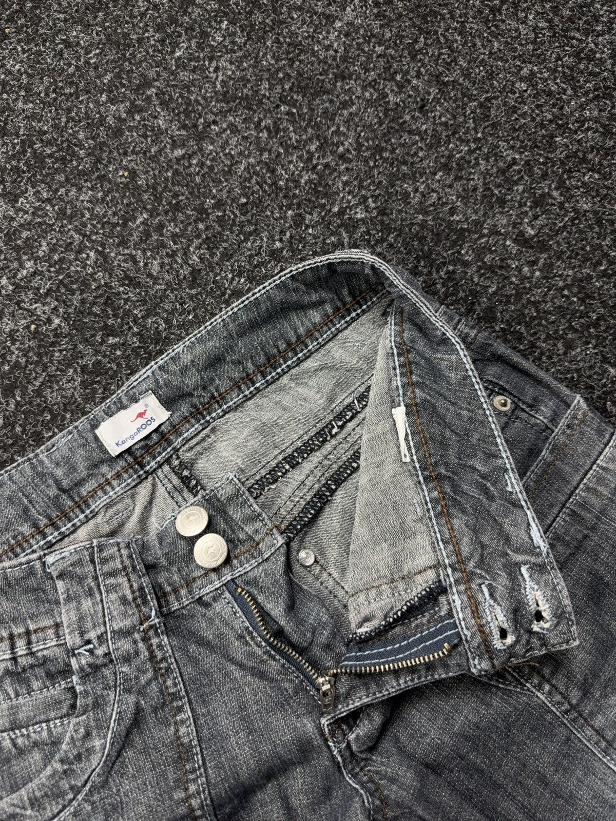 KangaROOS Retro 90s KangaROOS Y2K utility wide leg faded denim jeans Size 28" / US 6 / IT 42 - 8 Thumbnail