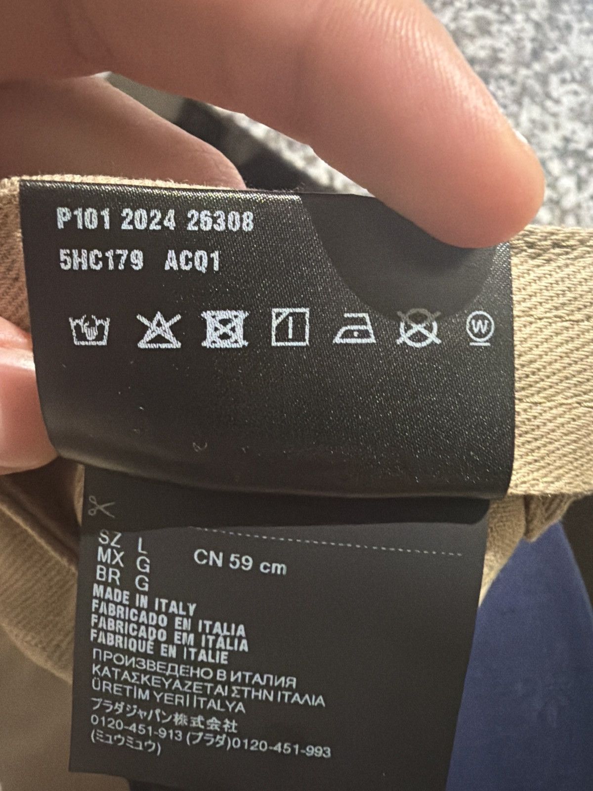 Miu Miu Miu Miu Drill Cap Size ONE SIZE - 10 Thumbnail