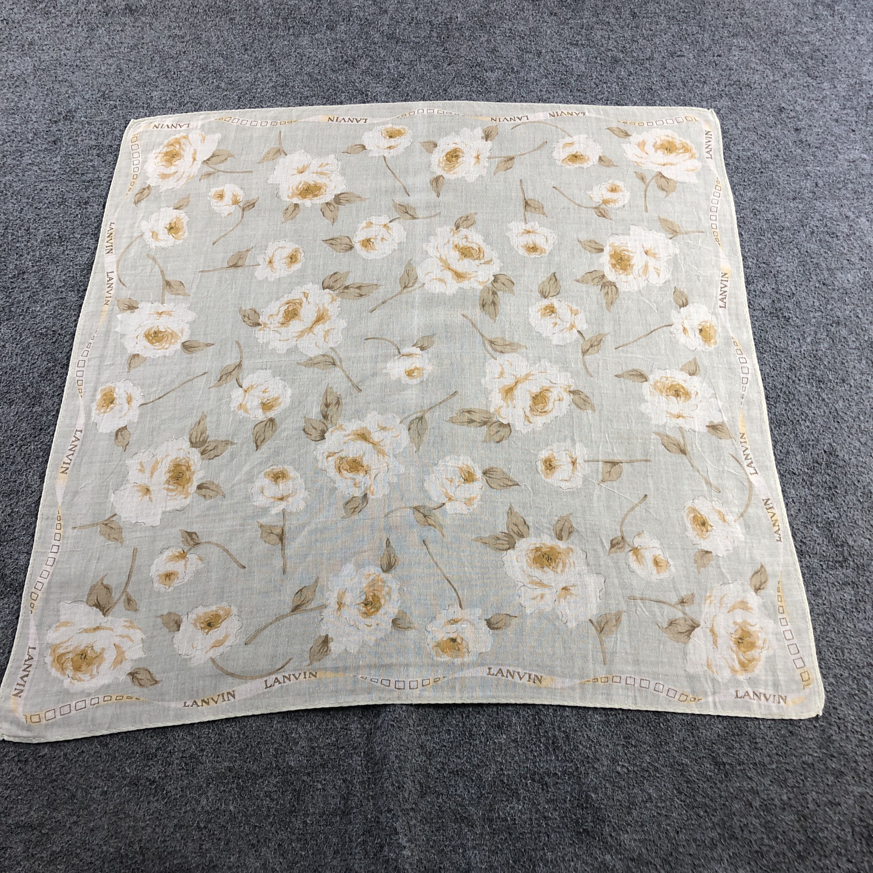 Lanvin × Vintage Lanvin Handkerchief Neckerchief Bandana H2698 Size ONE SIZE - 2 Thumbnail