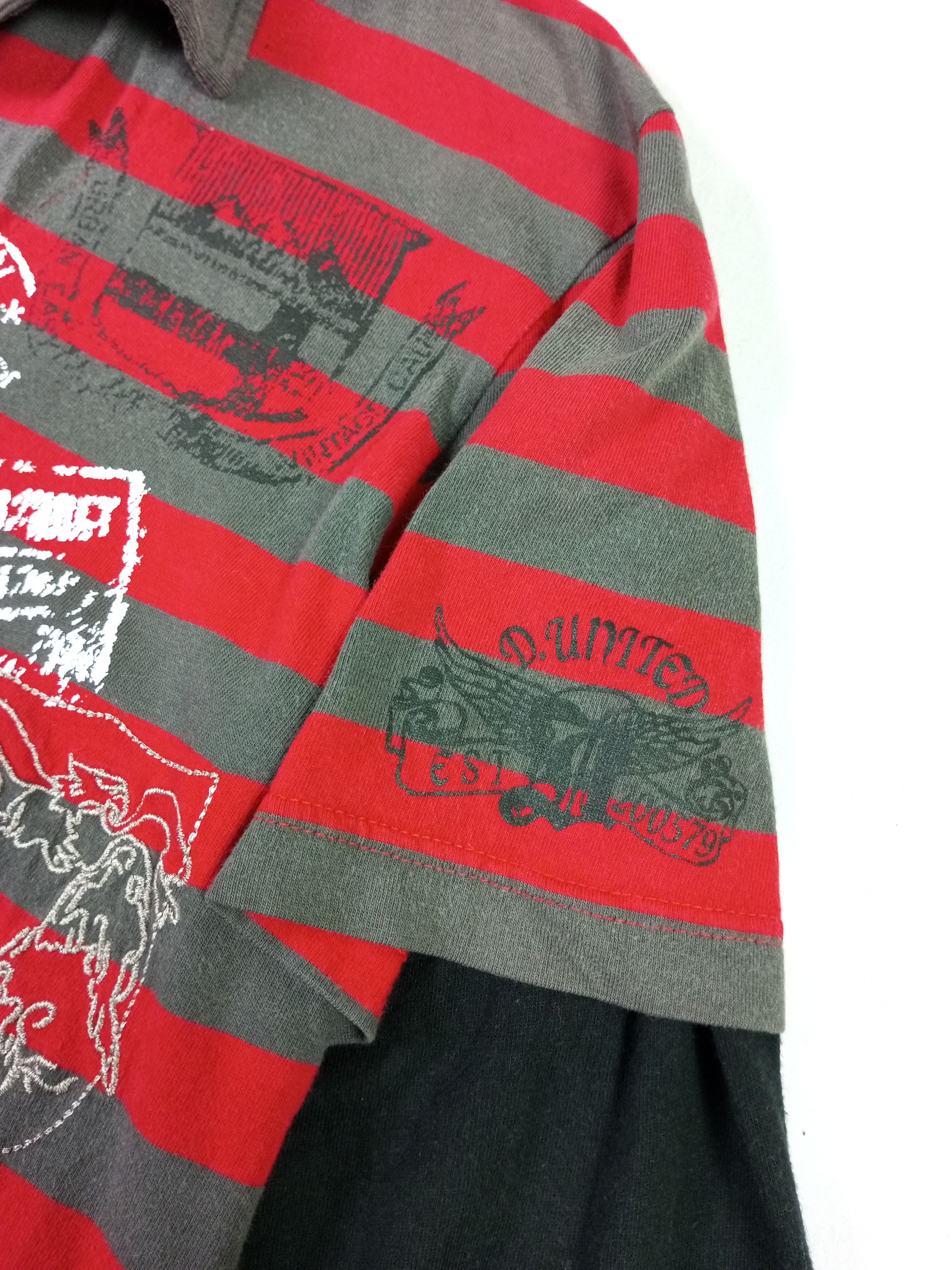 Japanese Brand Japanese Double Layers Poem Long Sleeve Punk Grunge Style Size US M / EU 48-50 / 2 - 5 Thumbnail