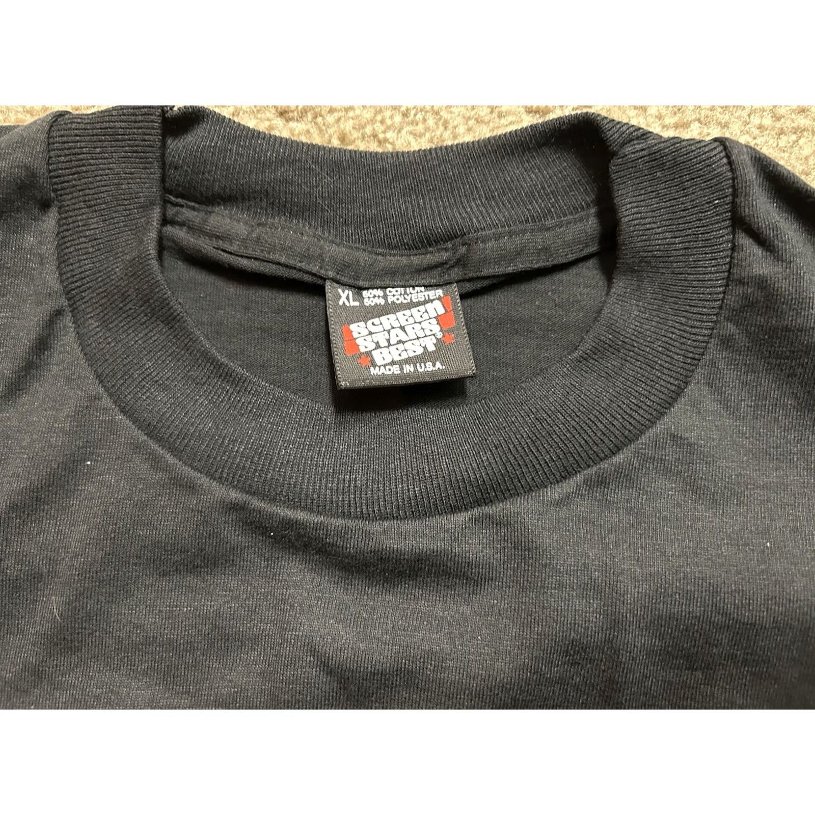 Vintage VINTAGE Screen Stars Taco Bell More Excellent Values! T-Shirt XL Men Black Short Sleeve Logo Stitch 90s Funny Retro Size US XL / EU 56 / 4 - 4 Thumbnail
