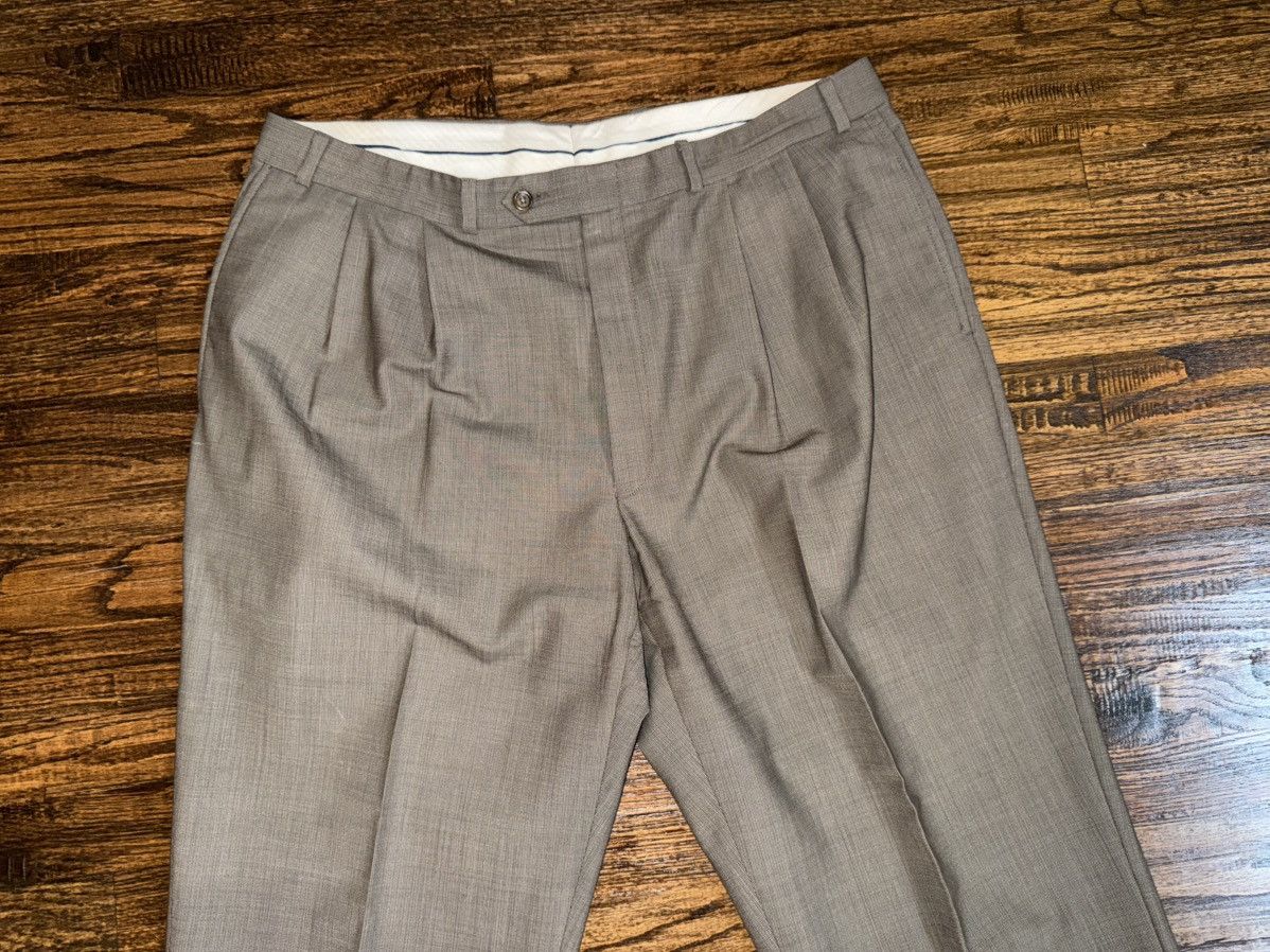 Ralph Lauren Ralph Lauren Grey Beige Pleated Dress Trouser Pants Sz 38x30 Size US 40 / EU 56 - 2 Thumbnail