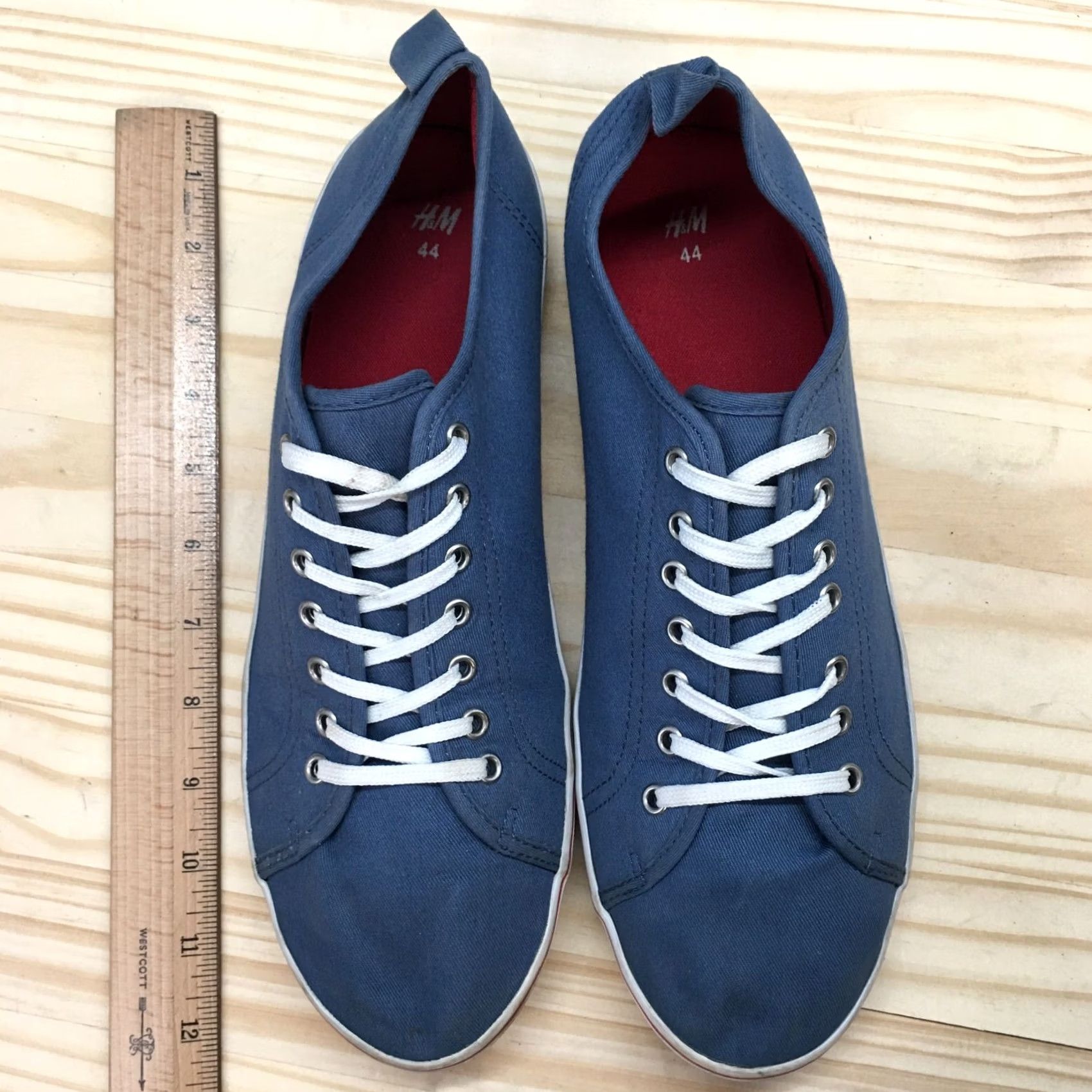 H&M H&M Shoes Womens 10.5 Casual Sneakers Comfort Flats Blue Canvas Lace Up Low Top Shoes Womens 10.5 Casual Sneakers Blue Canvas Lace Up Low Top Size L / US 10 / IT 46 - 6 Thumbnail