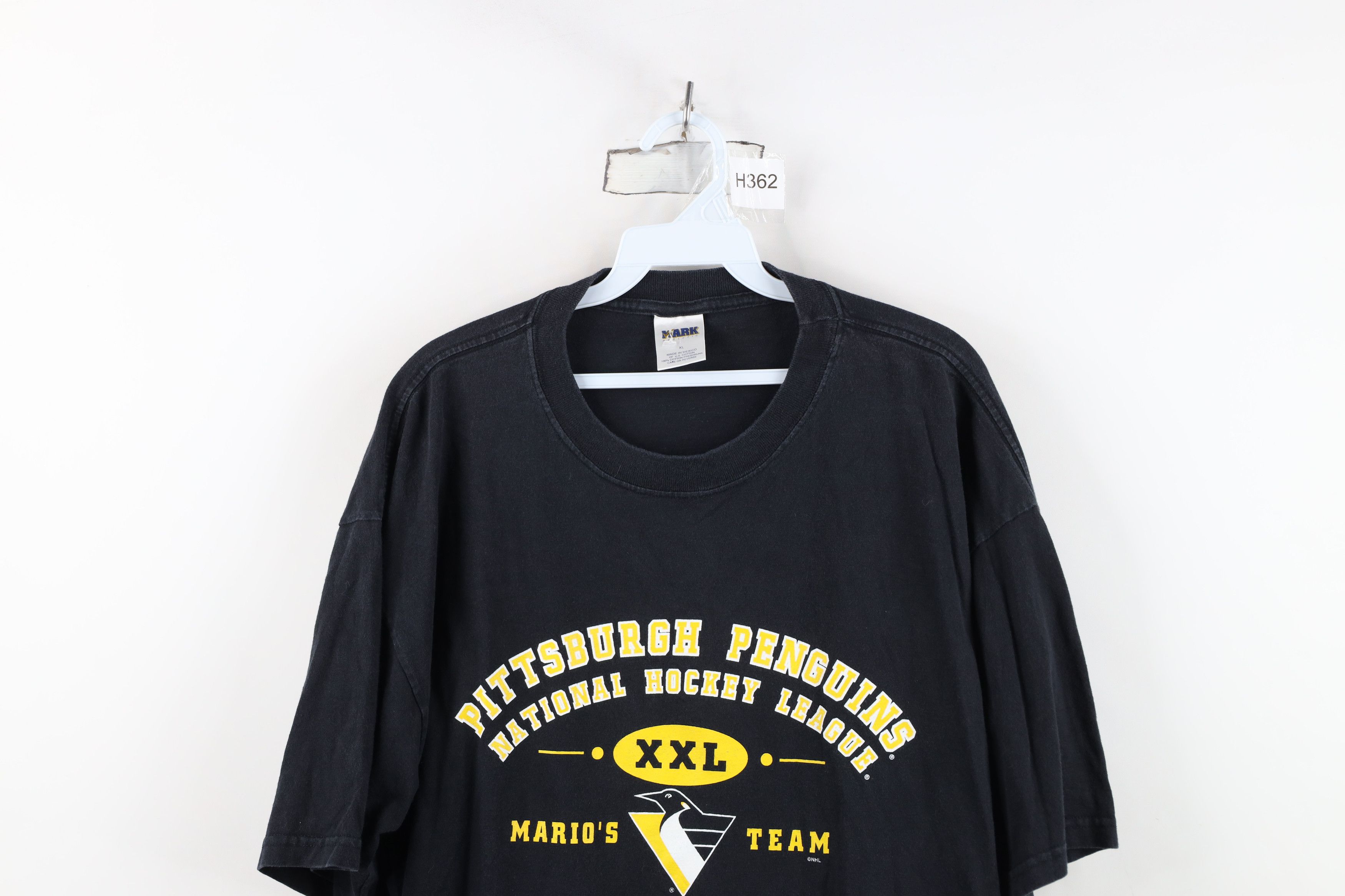 Vintage Vintage 90s Lemieux Pittsburgh Penguins Hockey T-Shirt Black Size US XL / EU 56 / 4 - 2 Thumbnail