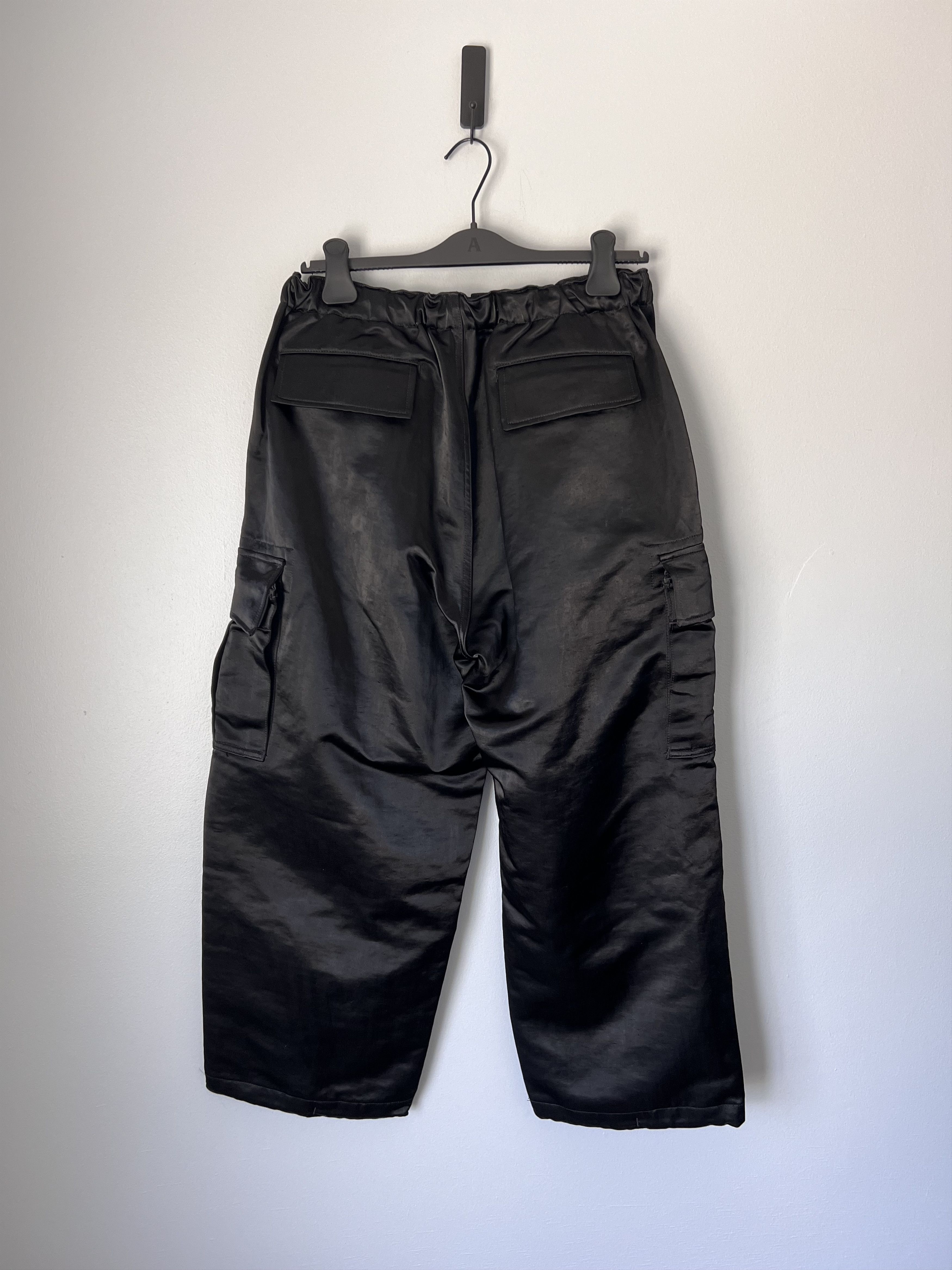 Comme des Garcons Homme Comme des Garcons Homme Satin Cargo Pants in Black Size US 32 / EU 48 - 4 Thumbnail