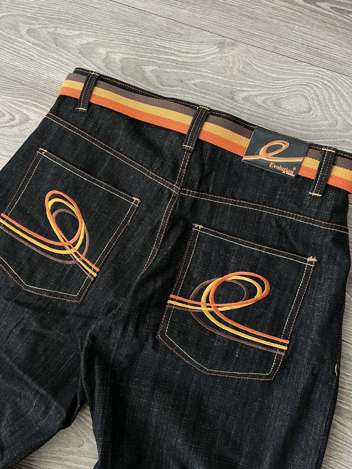 Other Evolution in Design Rap Y2k Men’s Embroidered Logo OG Jeans Size US 36 / EU 52 - 2 Thumbnail