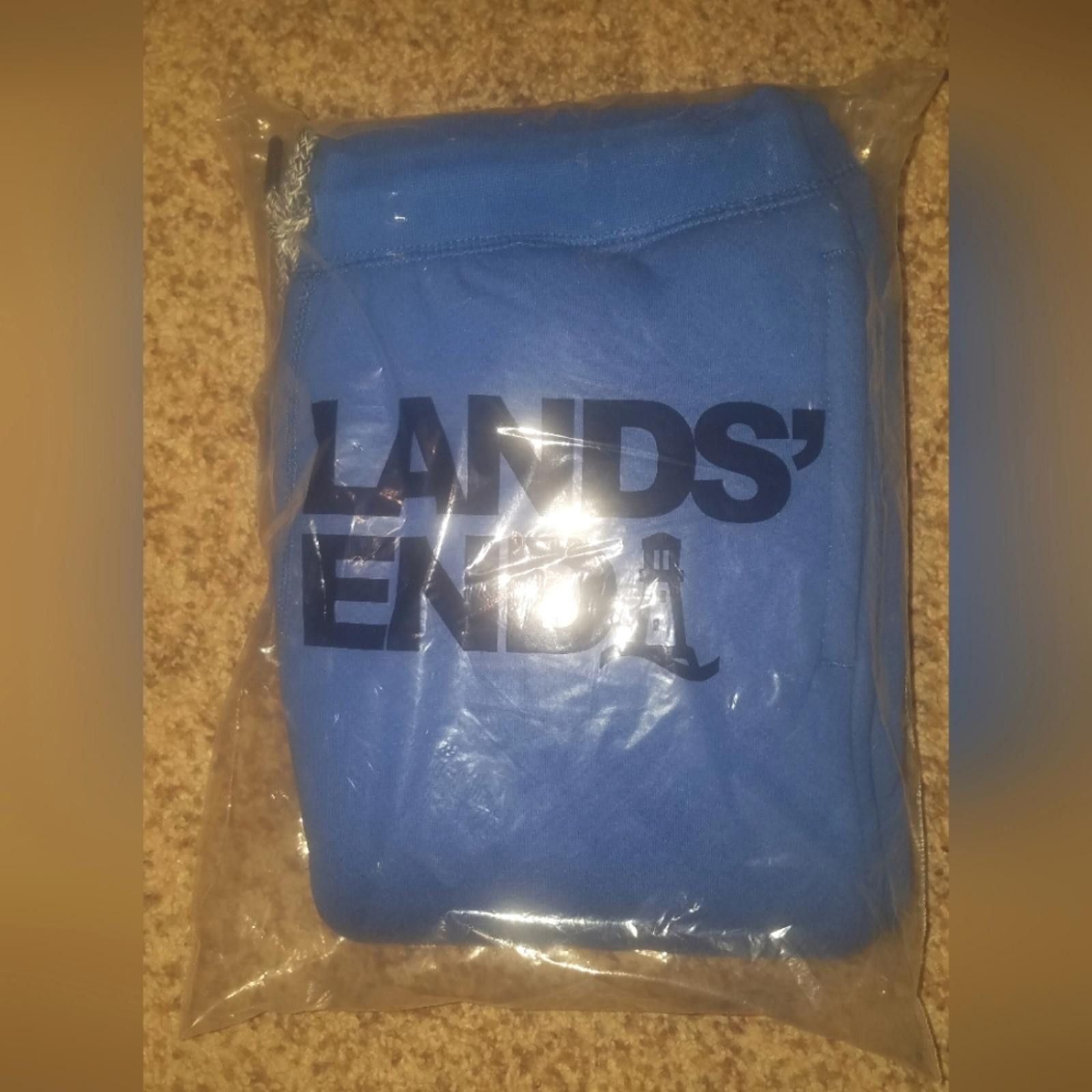 Lands' End NWT Lands' End Royal Cobalt Sherpa Lined Joggers Husky Large Size ONE SIZE - 1 Thumbnail