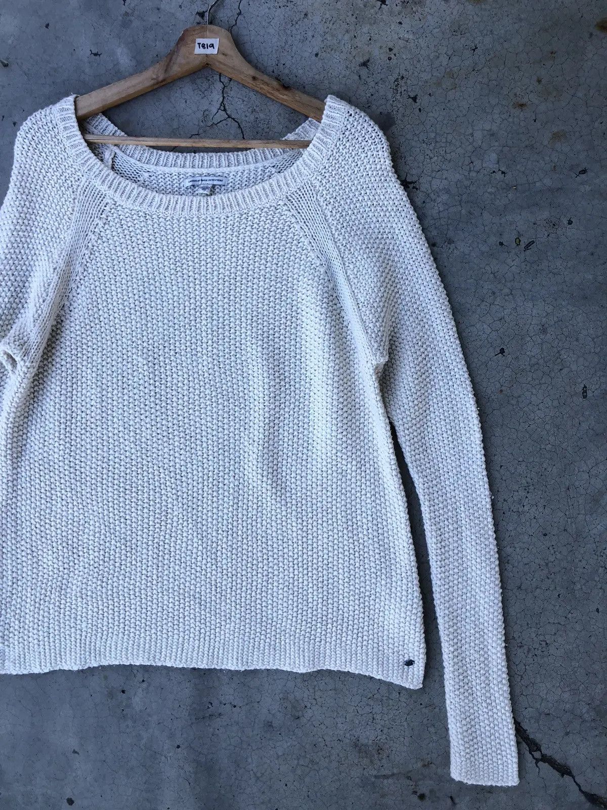 Aran Isles Knitwear × Homespun Knitwear × Japanese Brand American Eagle Memeri/Jumper Pureknit Sweater Size US S / EU 44-46 / 1 - 2 Thumbnail