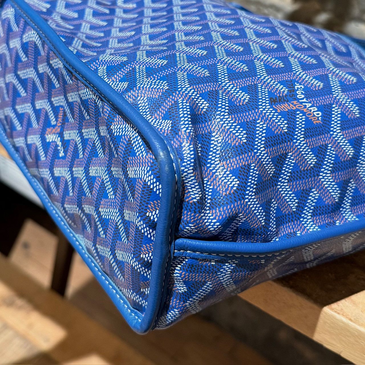 Goyard Goyard Blue Goyardine Mini Anjou Shoulder Bag Size ONE SIZE - 10 Thumbnail