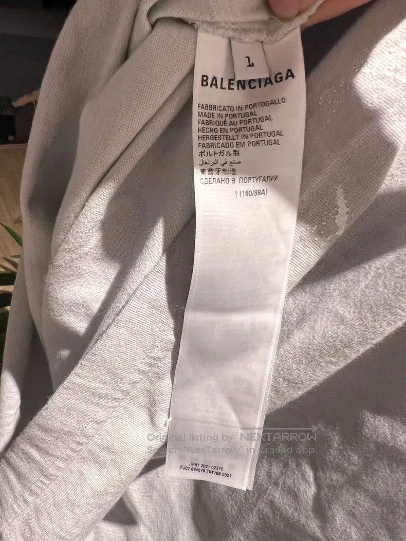 Balenciaga Balenciaga Grey Flame Short Sleeve T. Size US XXS / EU 40 - 5 Thumbnail