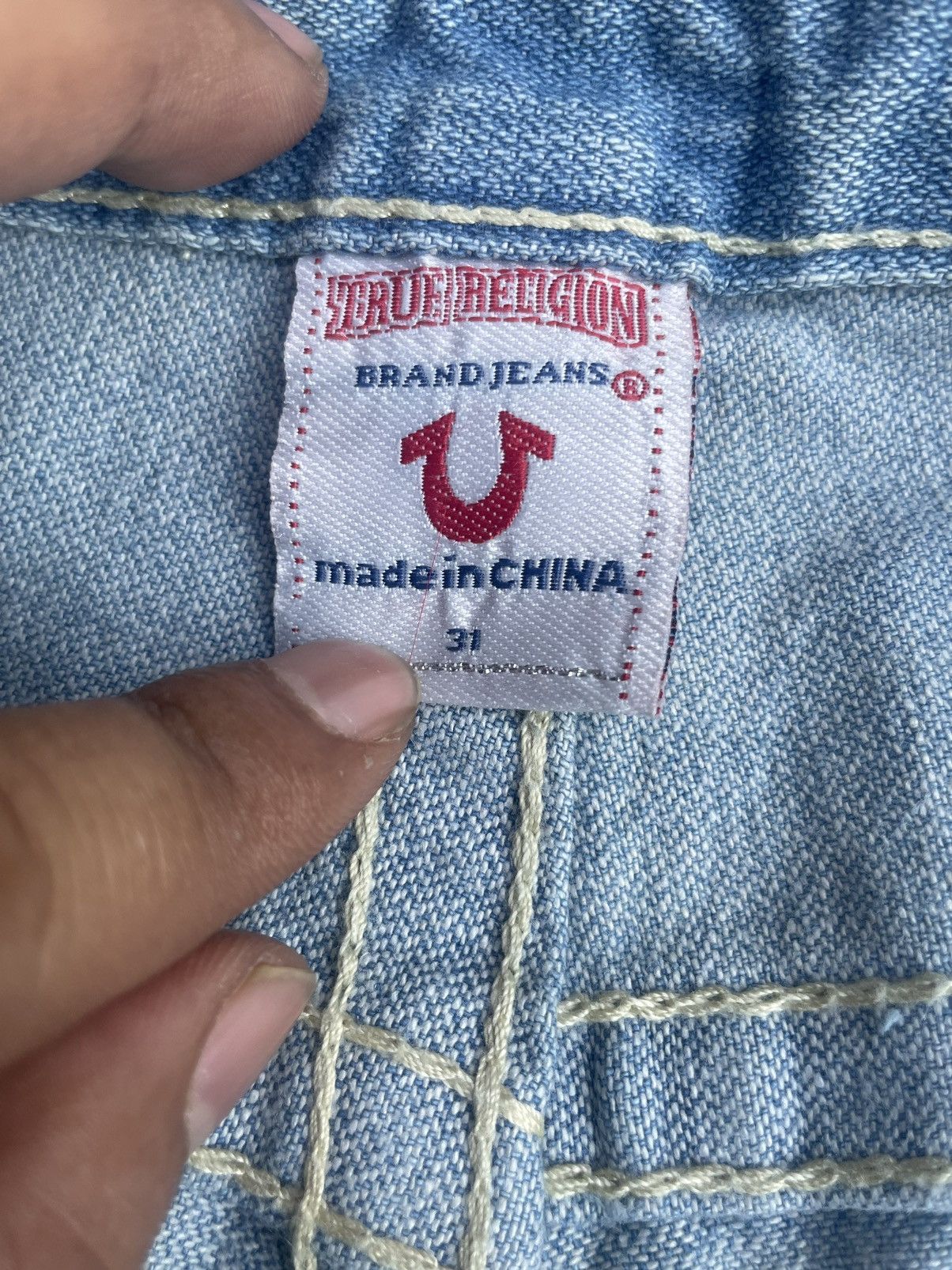 True Religion True Religion Joey Big T Distresed Denim Size 32" / US 10 / IT 46 - 11 Thumbnail