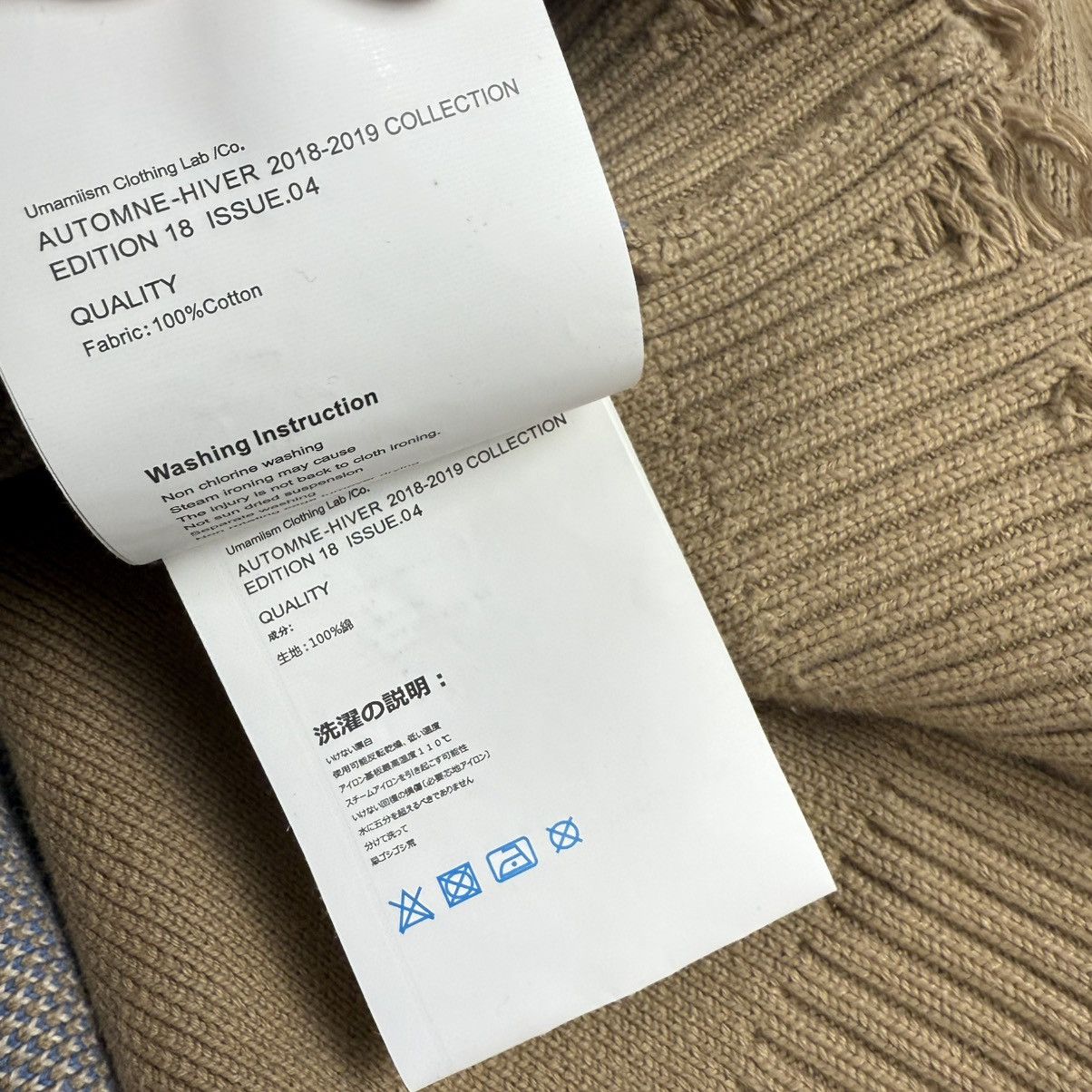 Japanese Brand Umamiism Heavy Knit Crewneck Back Logo Sweater Size US M / EU 48-50 / 2 - 10 Thumbnail