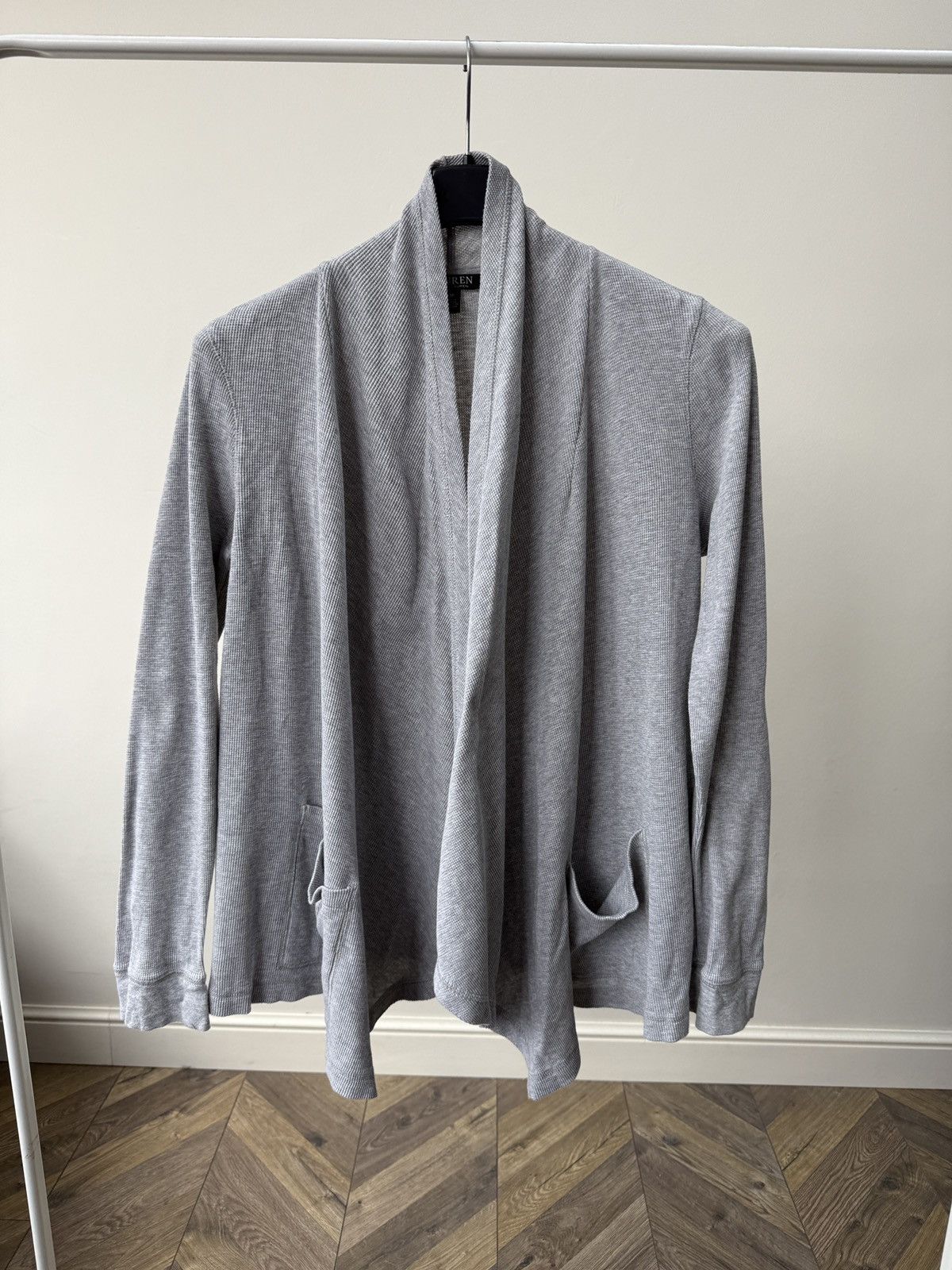 Polo Ralph Lauren Vintage Lauren Ralph Lauren Waffle Knit Cardigan Open Front Size M / US 6-8 / IT 42-44 - 1 Thumbnail