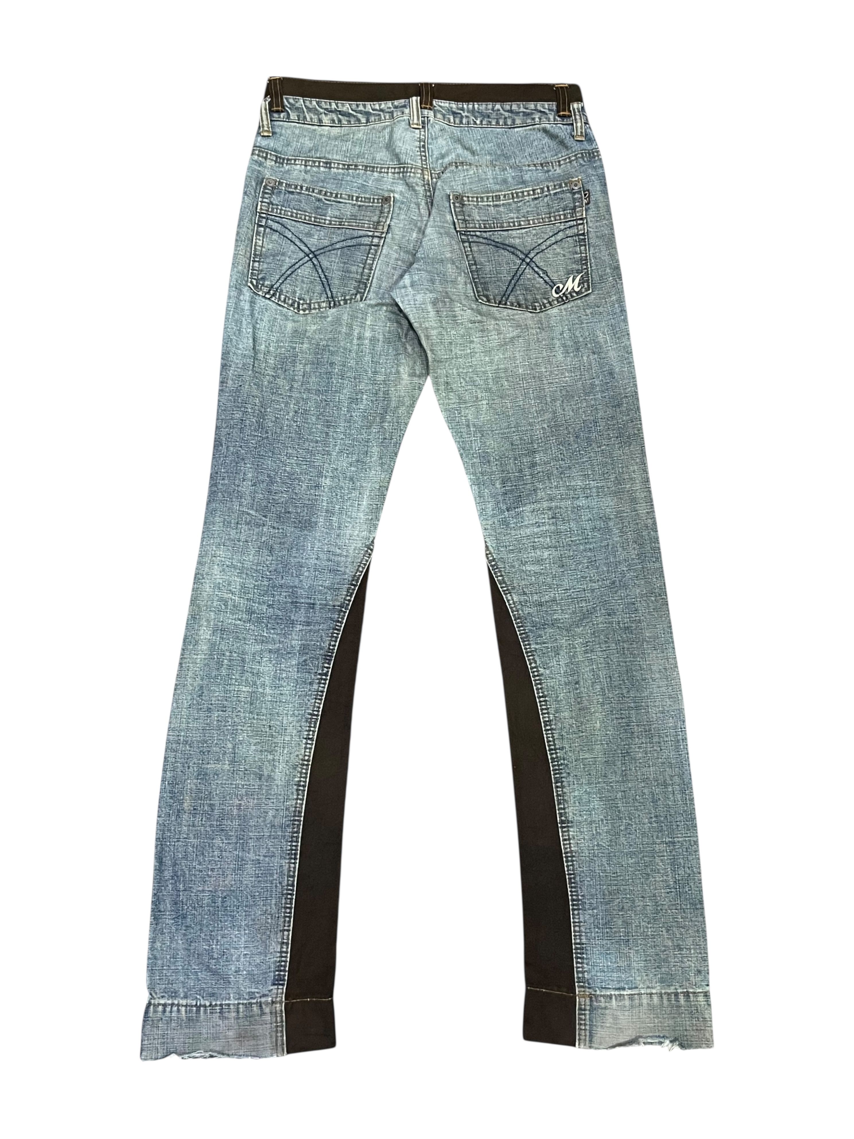 Morgan Homme Vintage Morgan Homme Japan Hybrid Mudwash Double Waist Jeans Size US 30 / EU 46 - 3 Thumbnail