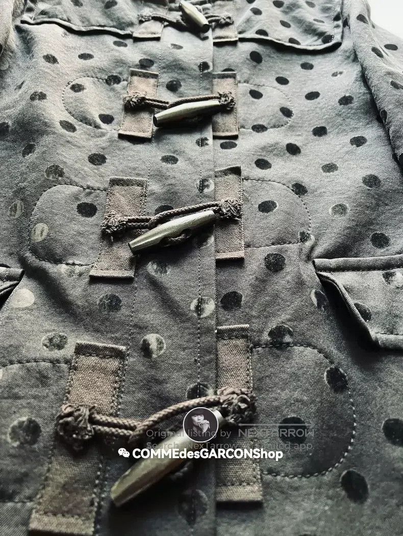 Comme des Garcons Comme Des Garcons Polka-dot dark horn button hooded coat Size S / US 4 / IT 40 - 5 Thumbnail