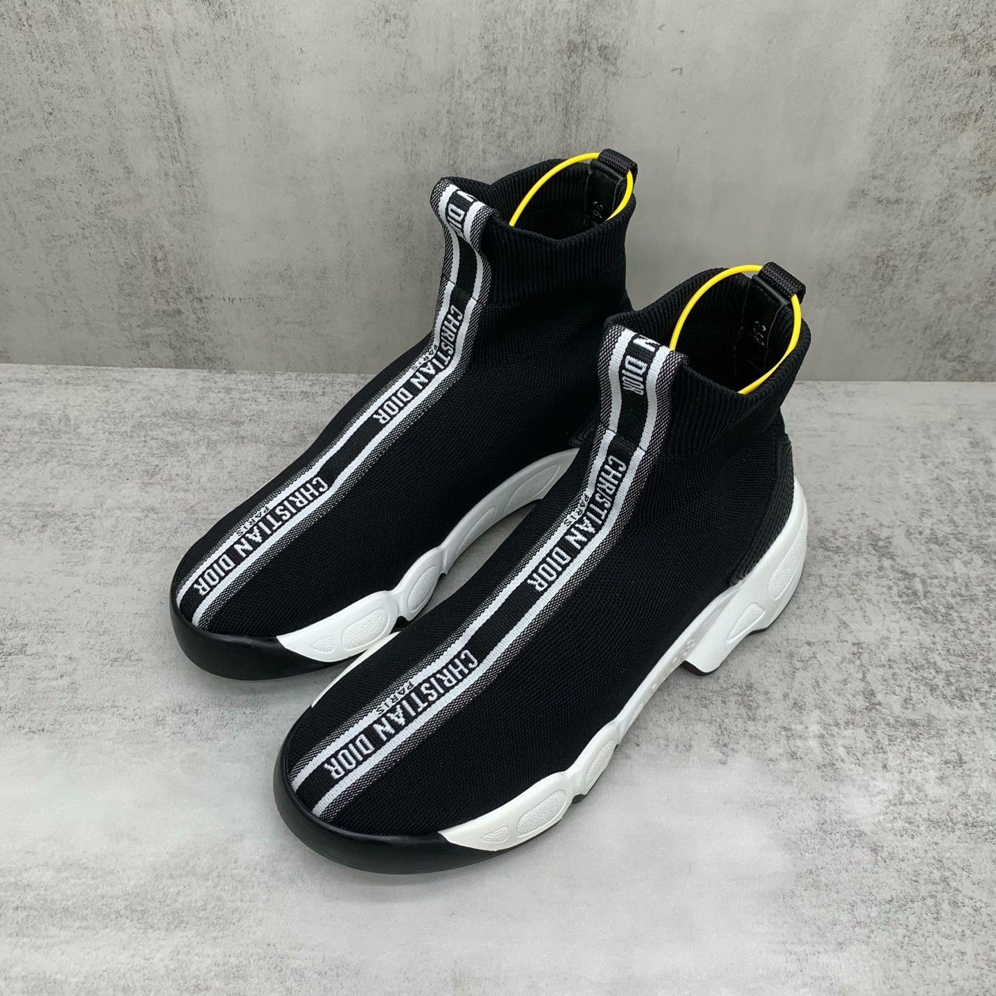 Dior Dior Black Hitop Sneakers 36 Women Size US 6 / IT 36 - 1 Thumbnail