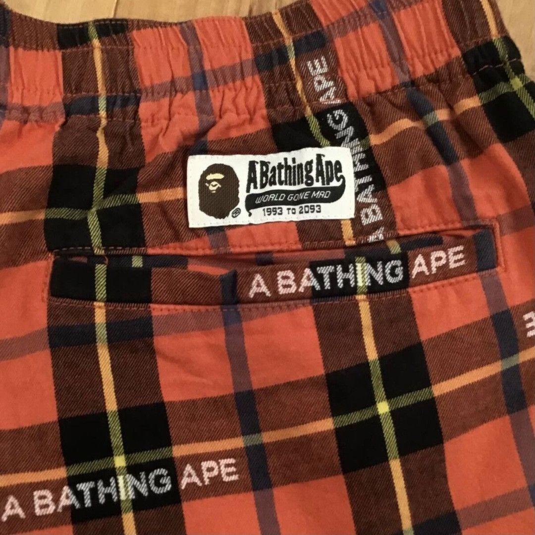 Bape BAPE Check shorts a bathing ape ★size L Size US 34 / EU 50 - 4 Thumbnail