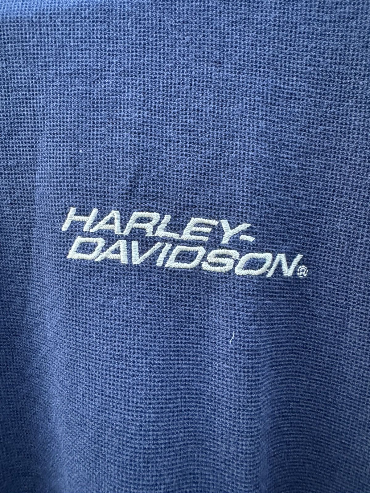 Harley Davidson × Vintage 2008 Harley Davidson Henley Longsleeve Size US XL / EU 56 / 4 - 3 Thumbnail