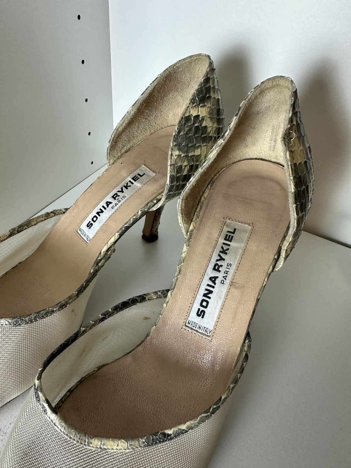 Sonia Rykiel Sonia Rykiel crocodile snake pattern panther leather heels Size US 6.5 / IT 36.5 - 2 Thumbnail