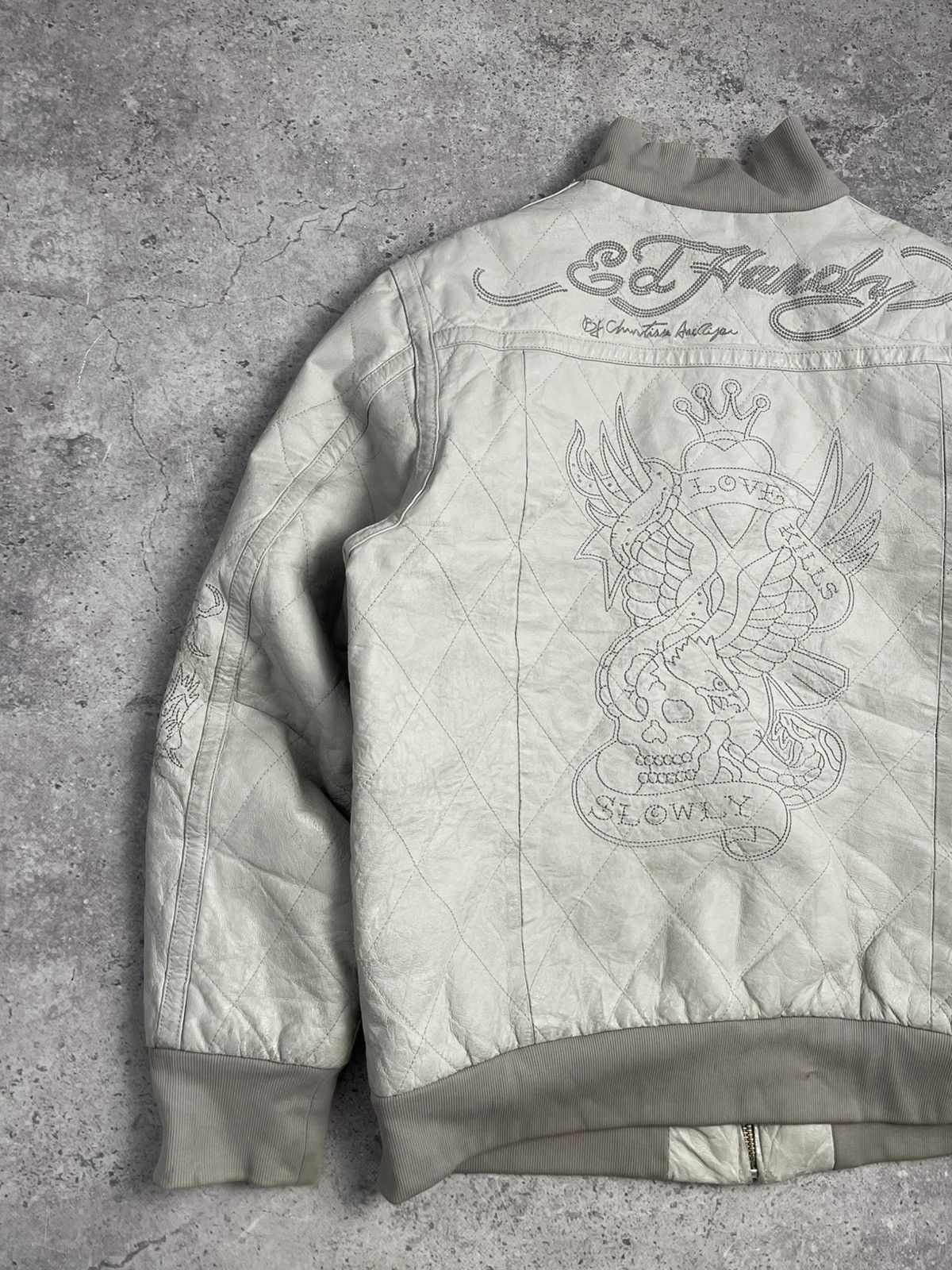 Ed Hardy Ed hardy vintage leather jacket Size US XL / EU 56 / 4 - 3 Thumbnail