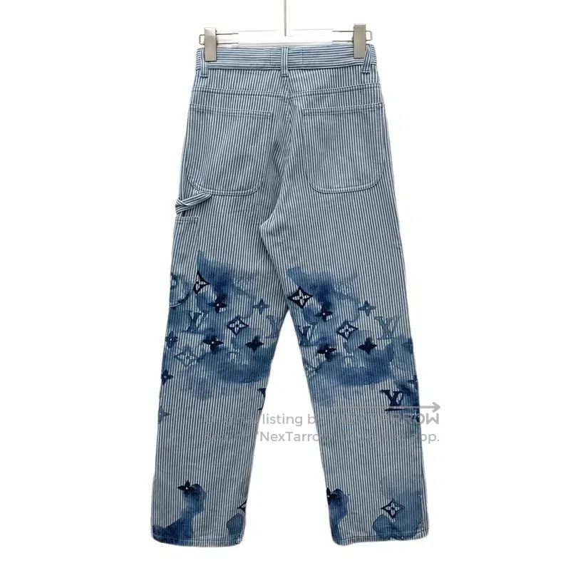 Louis Vuitton Louis Vuitton Blue ink print striped cotton casual denim p Size US 32 / EU 48 - 2 Thumbnail