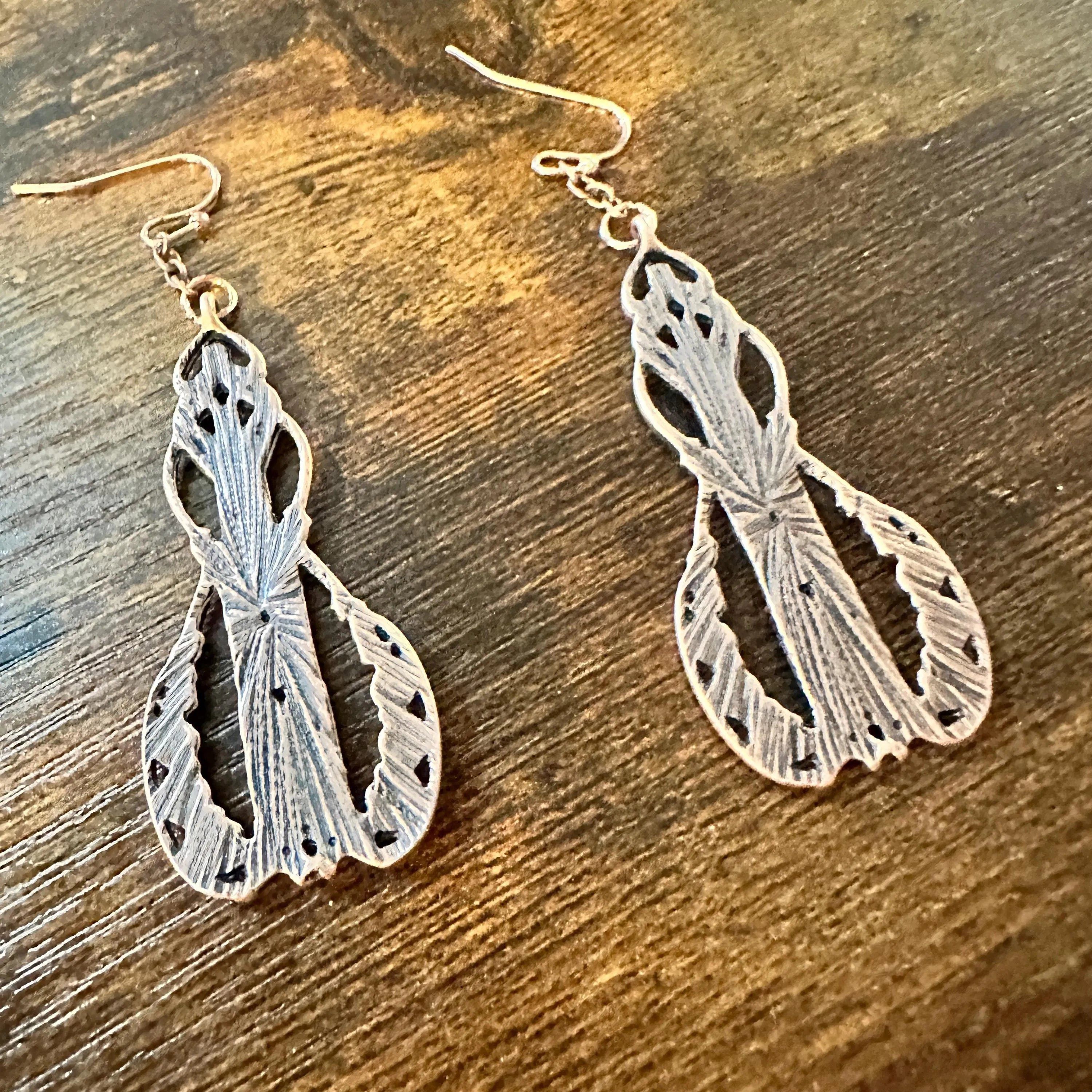 Other Handcrafted Bohemian Copper Wire-Wrapped Dangle Earrings,Lab Size ONE SIZE - 5 Thumbnail
