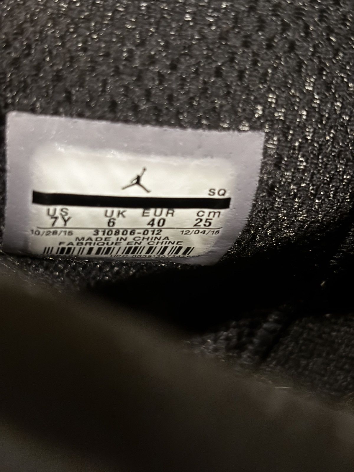 Jordan Brand Black leather air jordan 7y shoes1149 Size US 7 / EU 40 - 7 Thumbnail