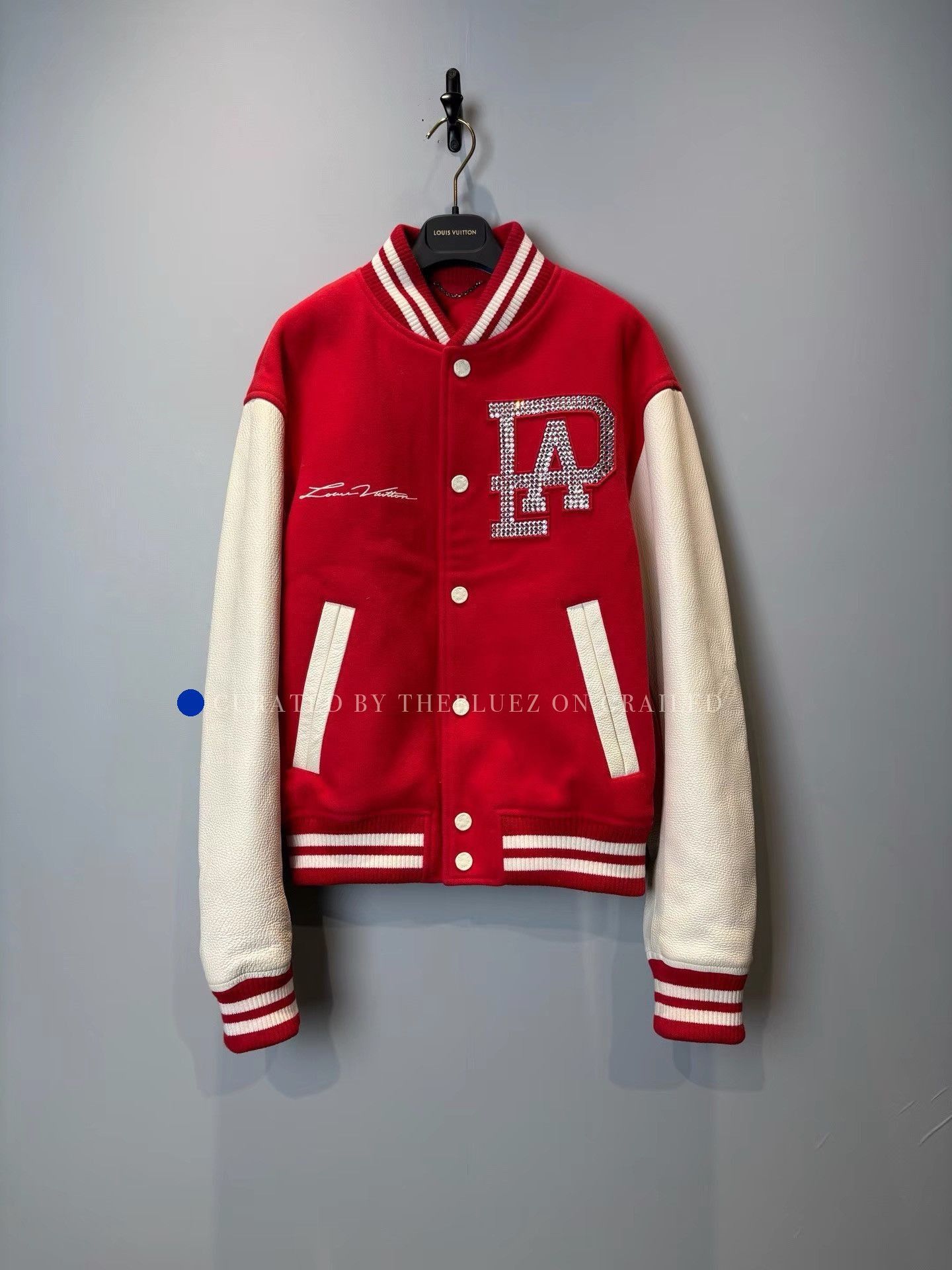 Louis Vuitton Two-Tone Stripe Logo Varsity Jacket Size US L / EU 52-54 / 3 - 1 Thumbnail